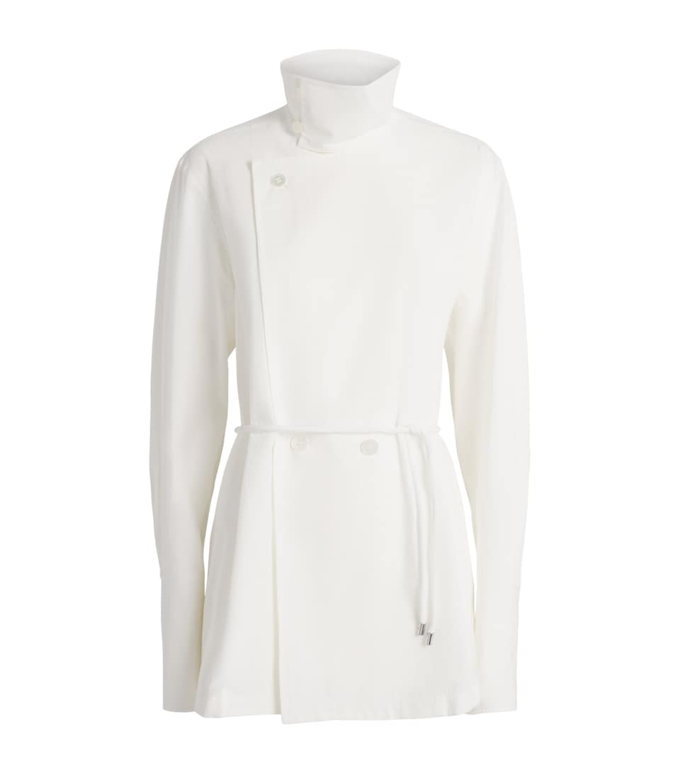Issey Miyake Womens Cotton Monsieur Shirt White