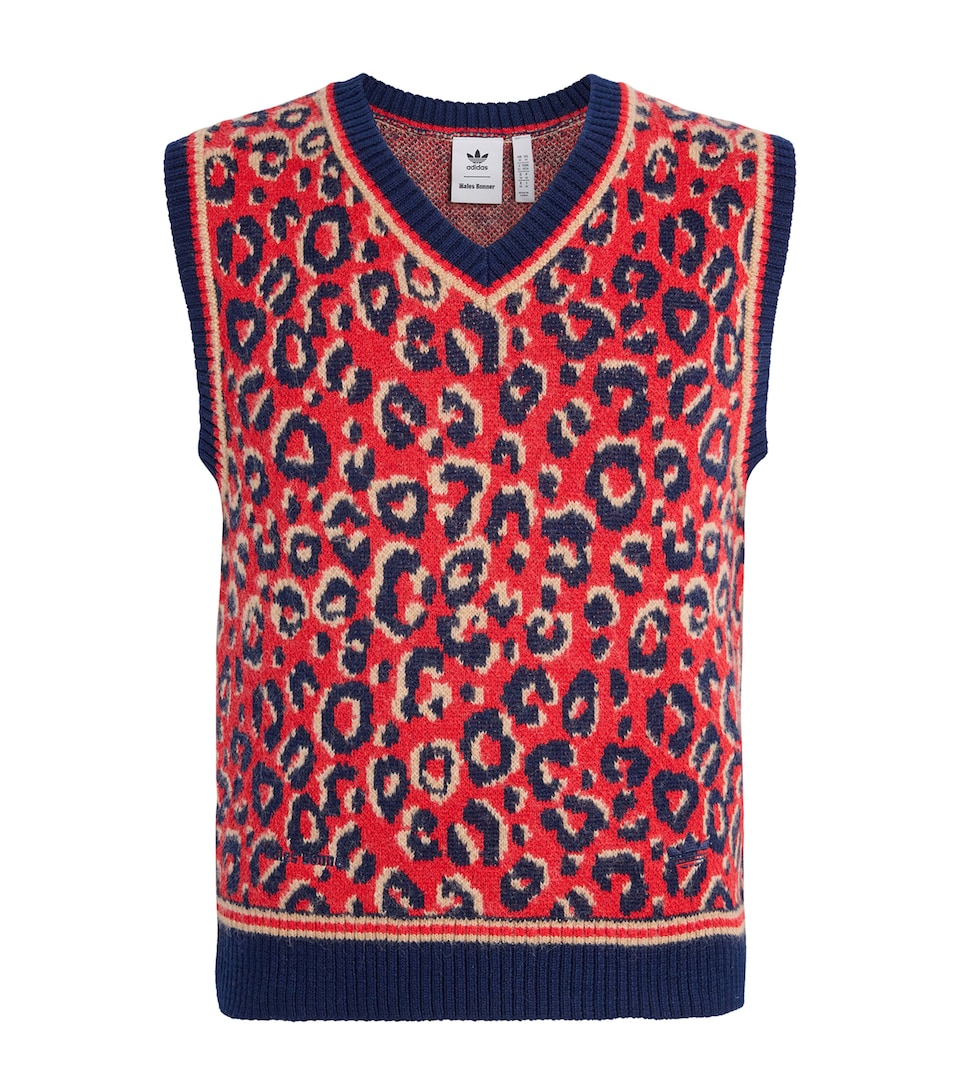 x Wales Bonner Leopard Sweater Vest