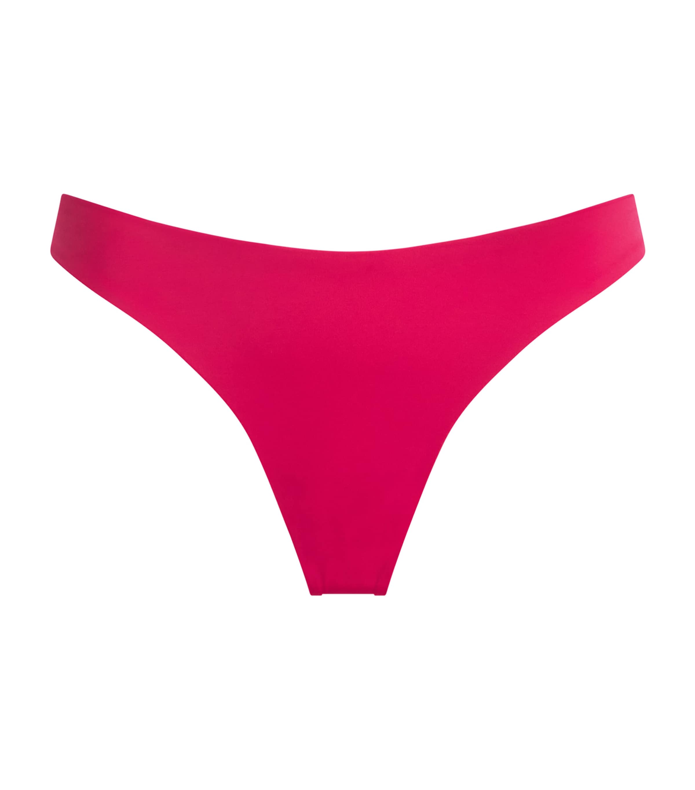 AWAY THAT DAY Womens Fiji Bikini Bottoms Raspberry