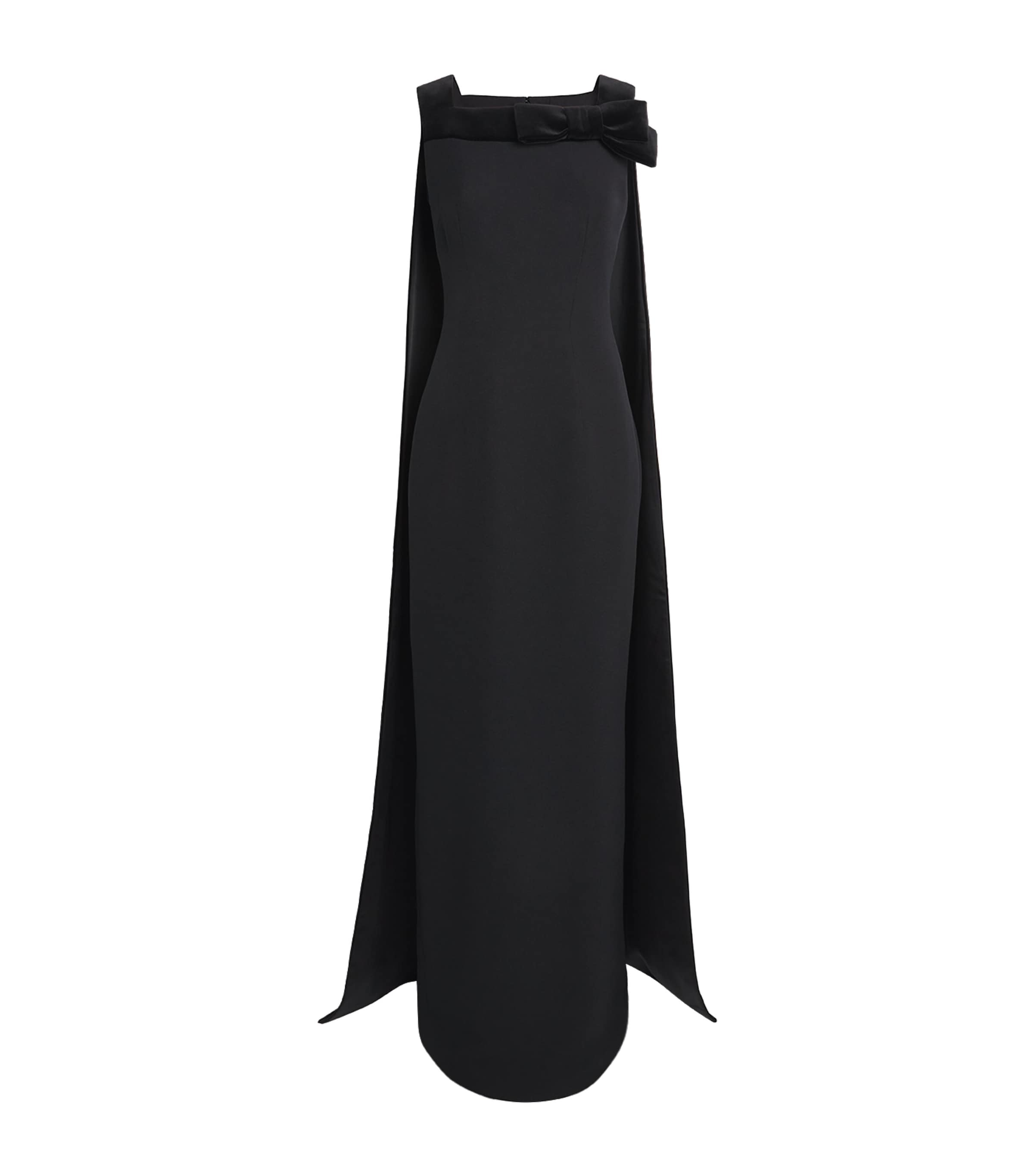 Velvet-Cape Harley Gown