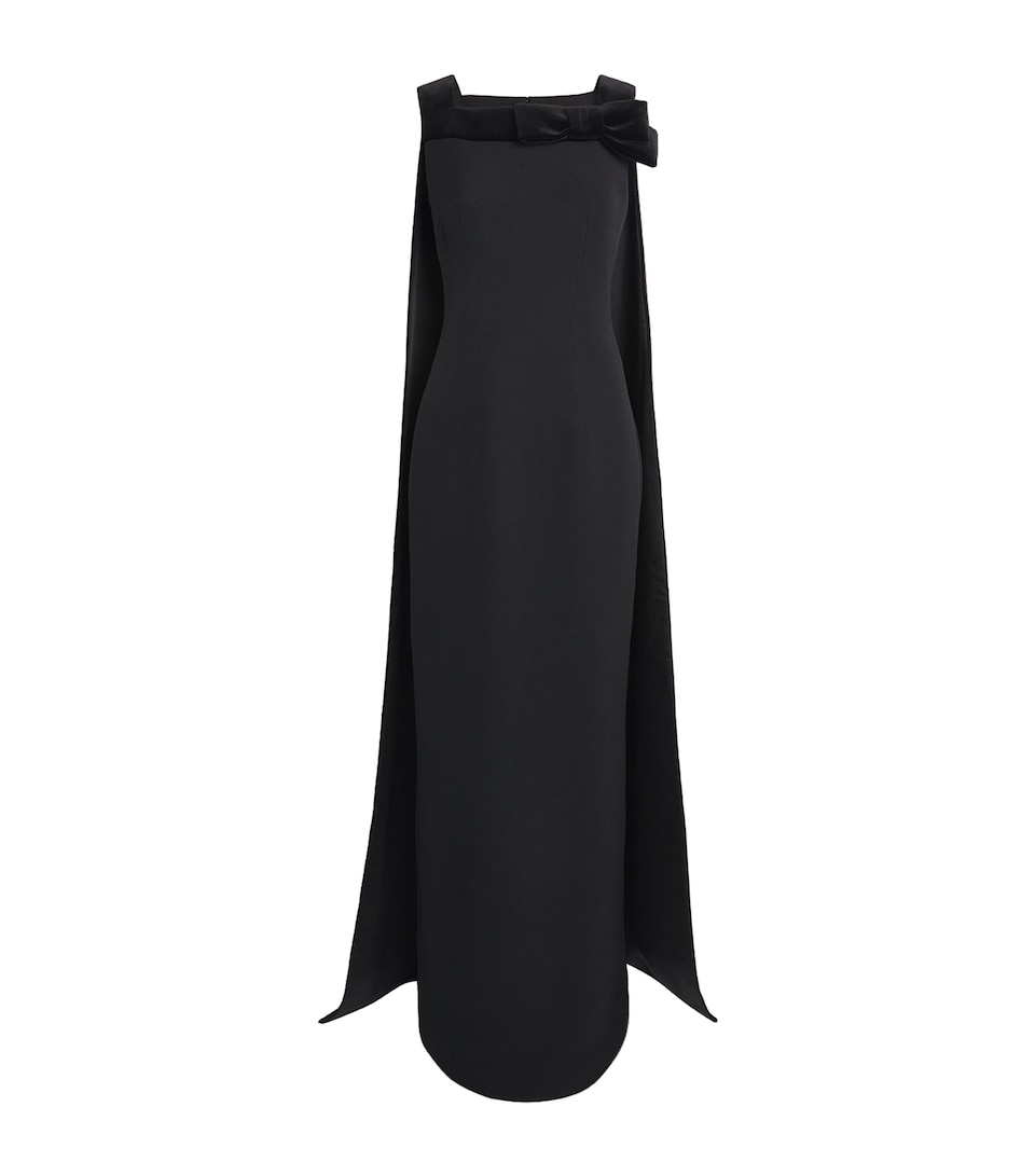 Velvet-Cape Harley Gown