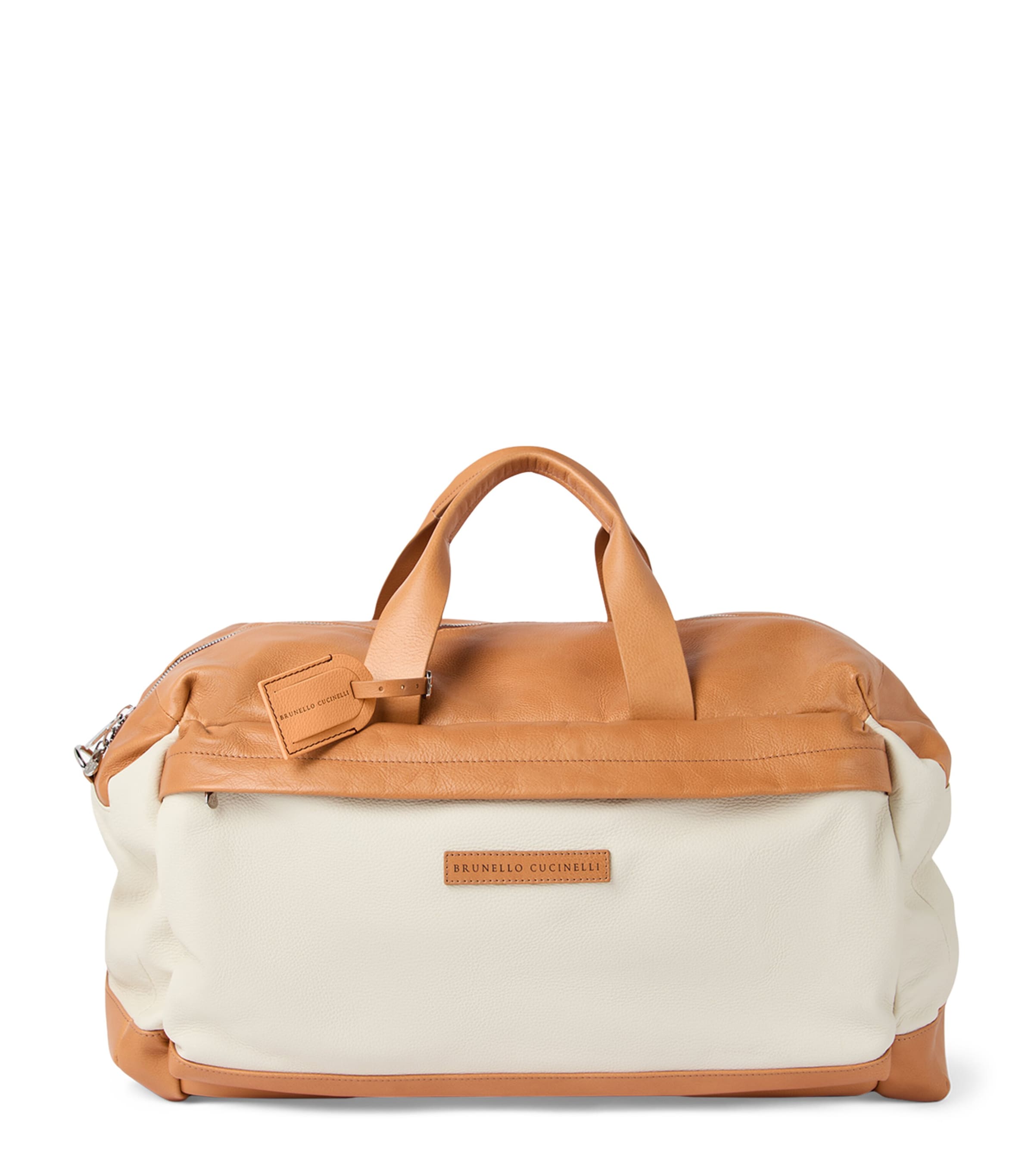 Grained Calfskin Two-Tone Holdall