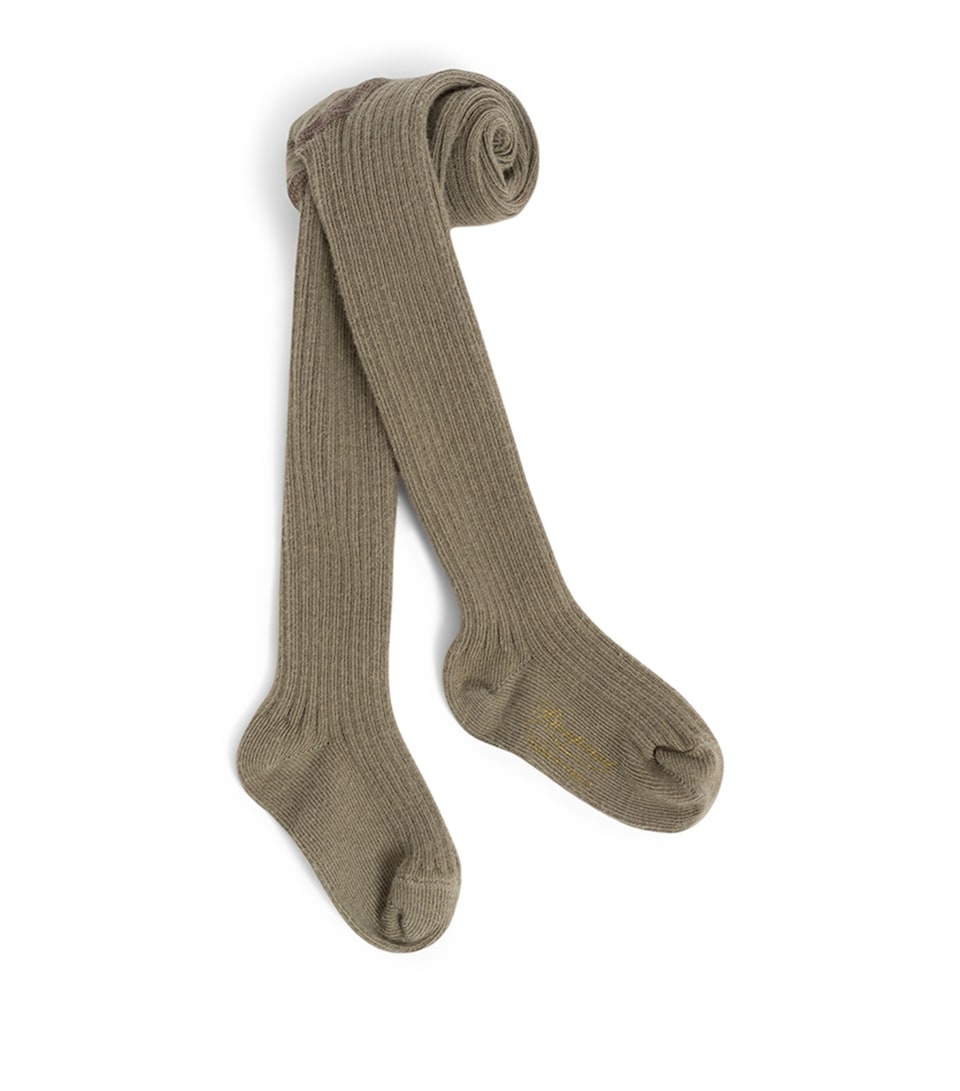 Cotton-Blend Ribbed Tights (3-24 Months)