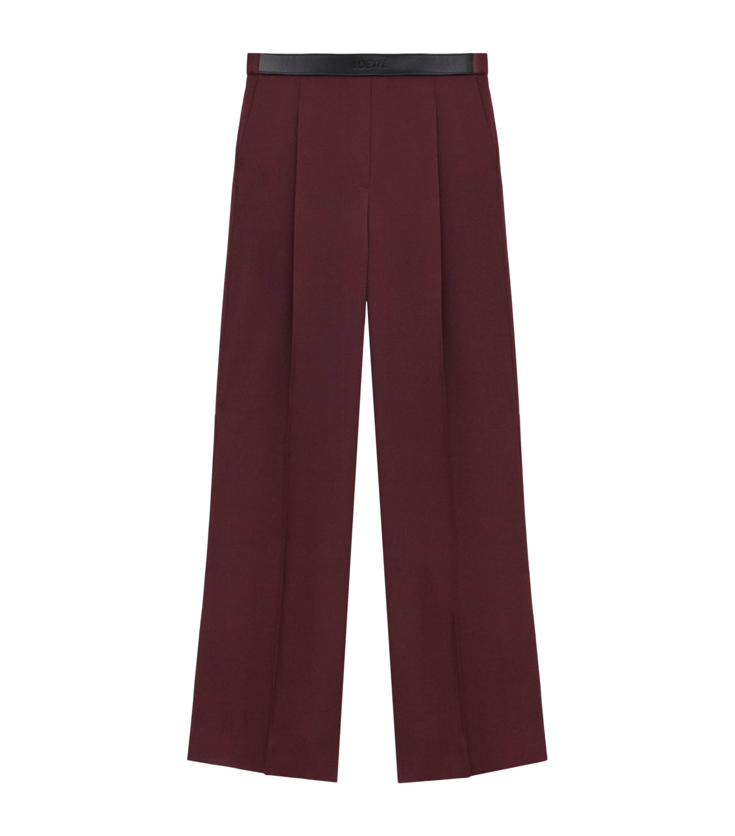 Silk Wide-Leg Trousers