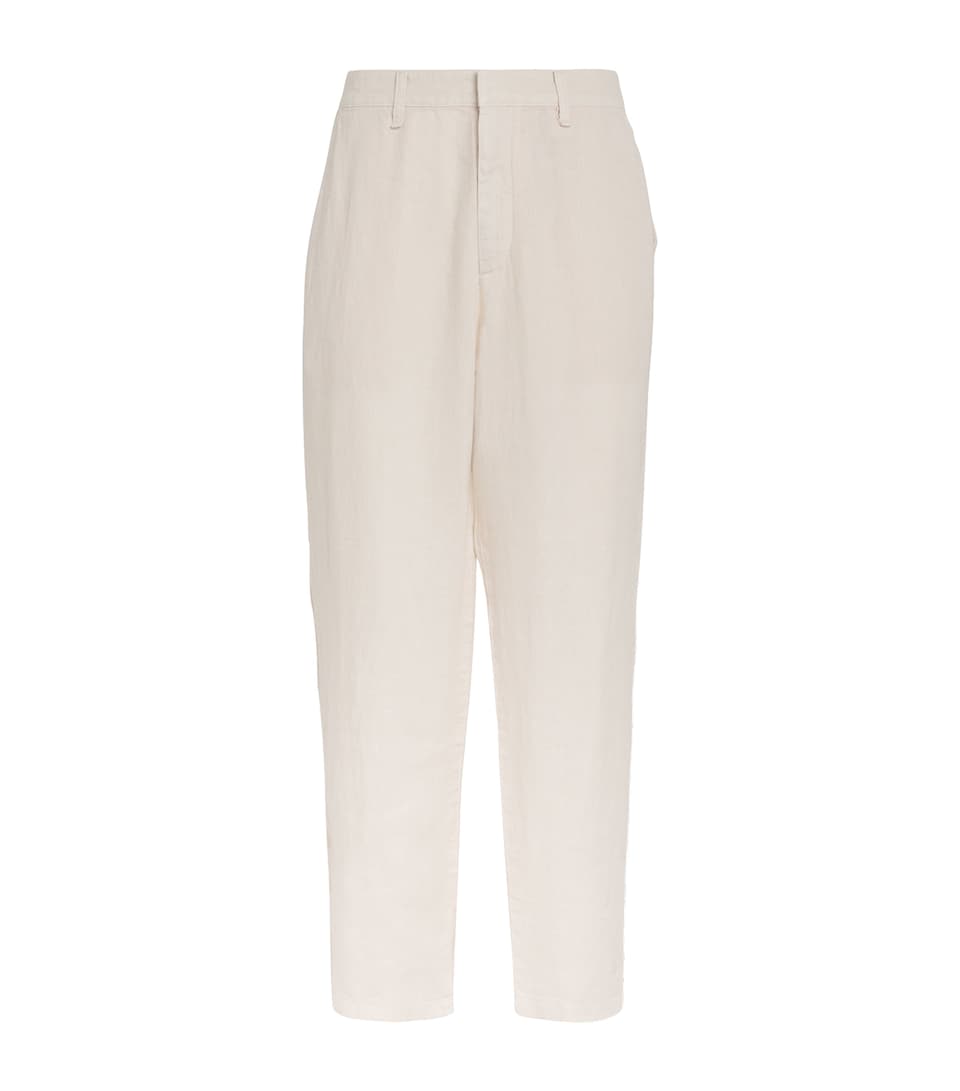 Linen Straight Trousers