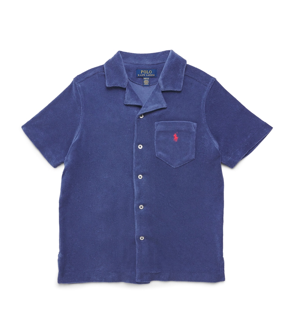 Ralph Lauren Kids Terry Towelling Shirt (6-14 Years) Navy