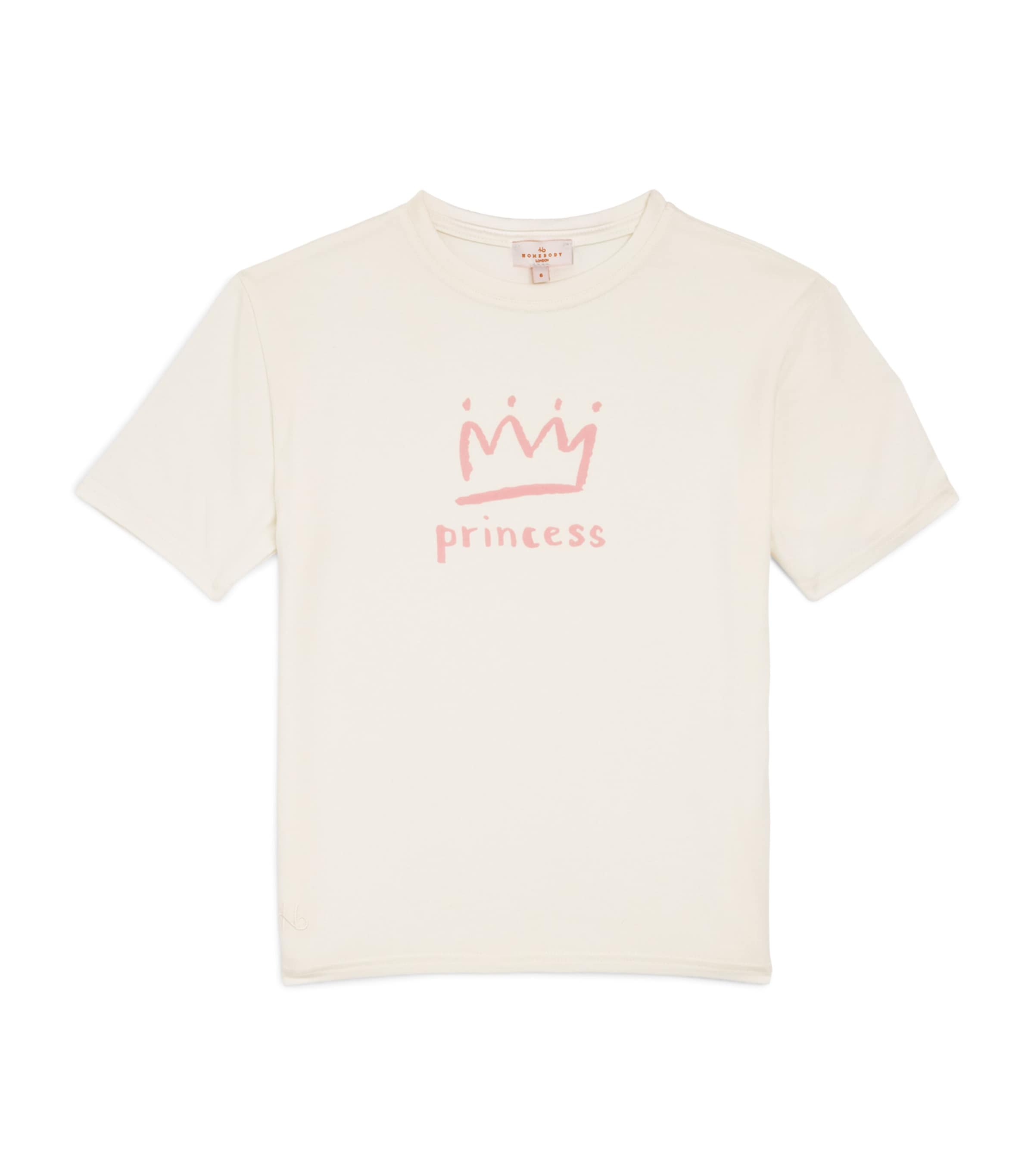 Homebody Kids Jersey Princess Print T-Shirt (4-10 Years) Calico