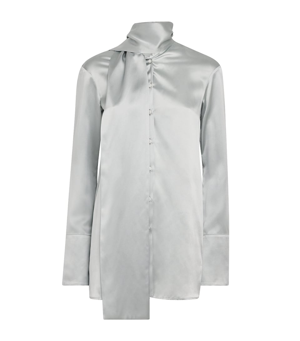 Silk Neck-Tie Shirt