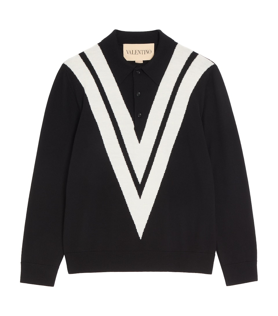 Virgin Wool Logo Polo Shirt