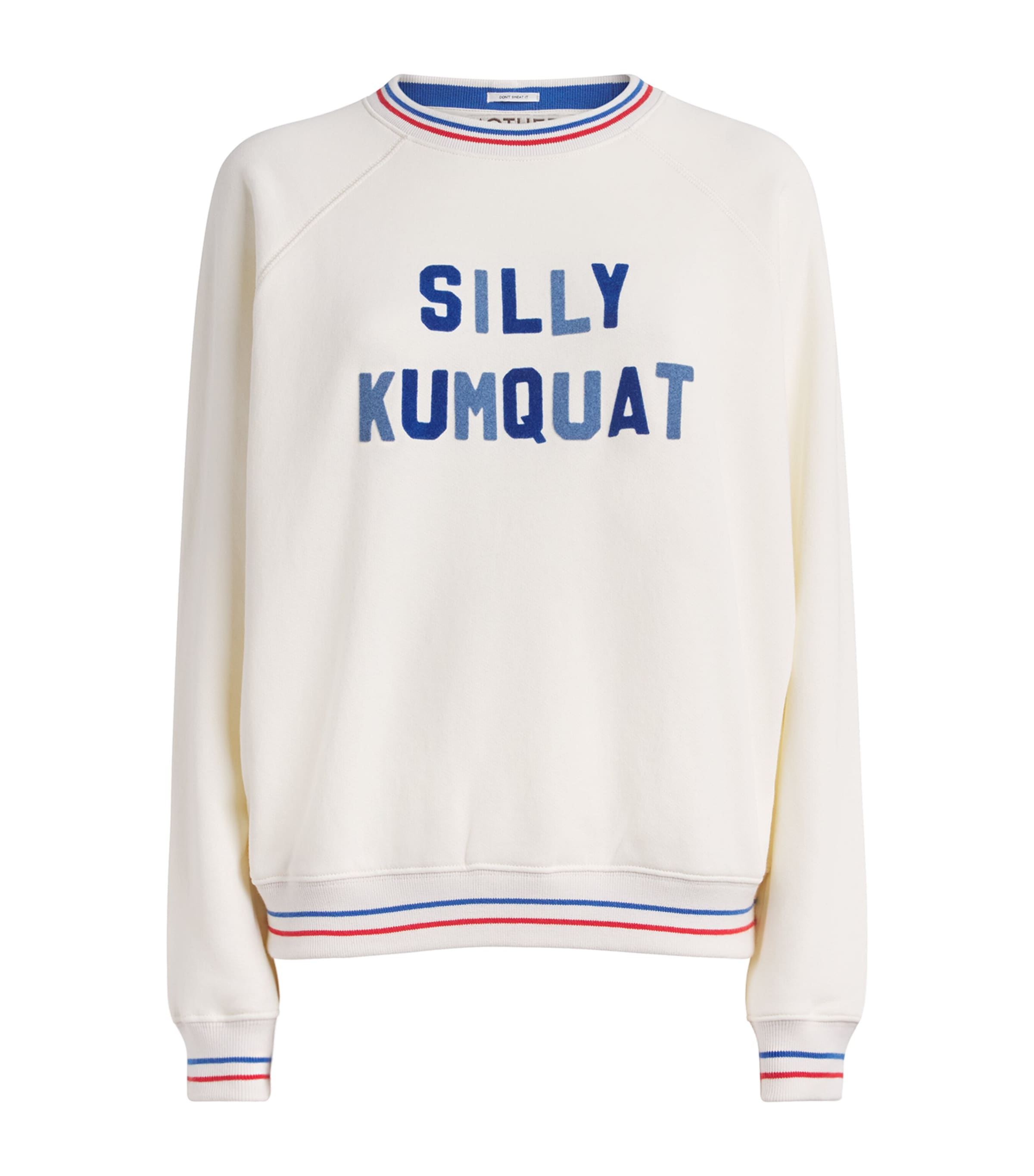 MOTHER Womens Cotton The Big Sport Sweatshirt Sik Silly Kumqu