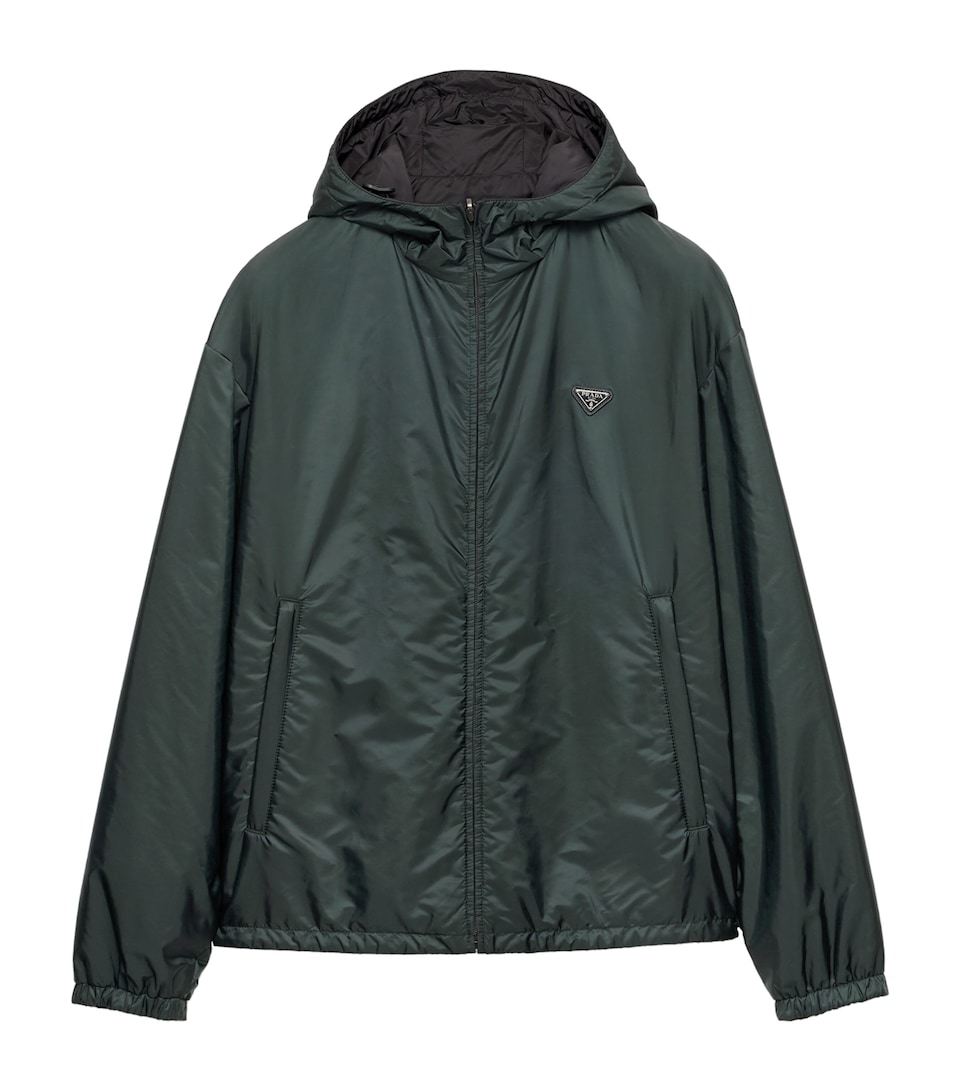 Prada Mens Re-Nylon Reversible Jacket Green