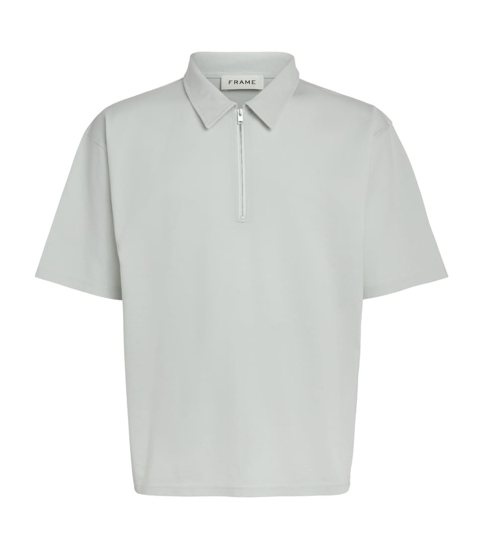 FRAME Mens Cotton Piqué Polo Shirt Palb