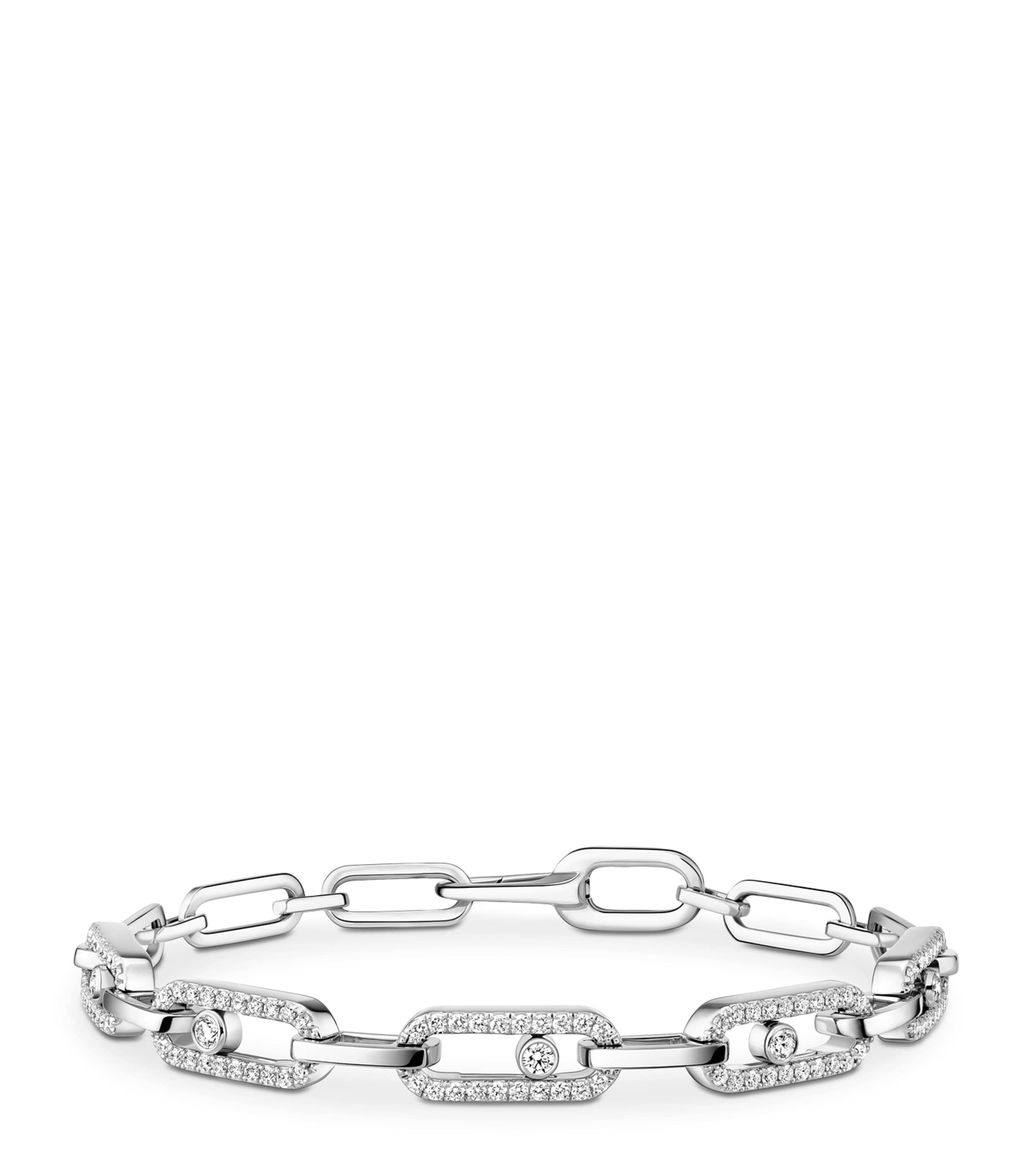 Move Link White Gold and Diamond Multi Bracelet (0.82ct)