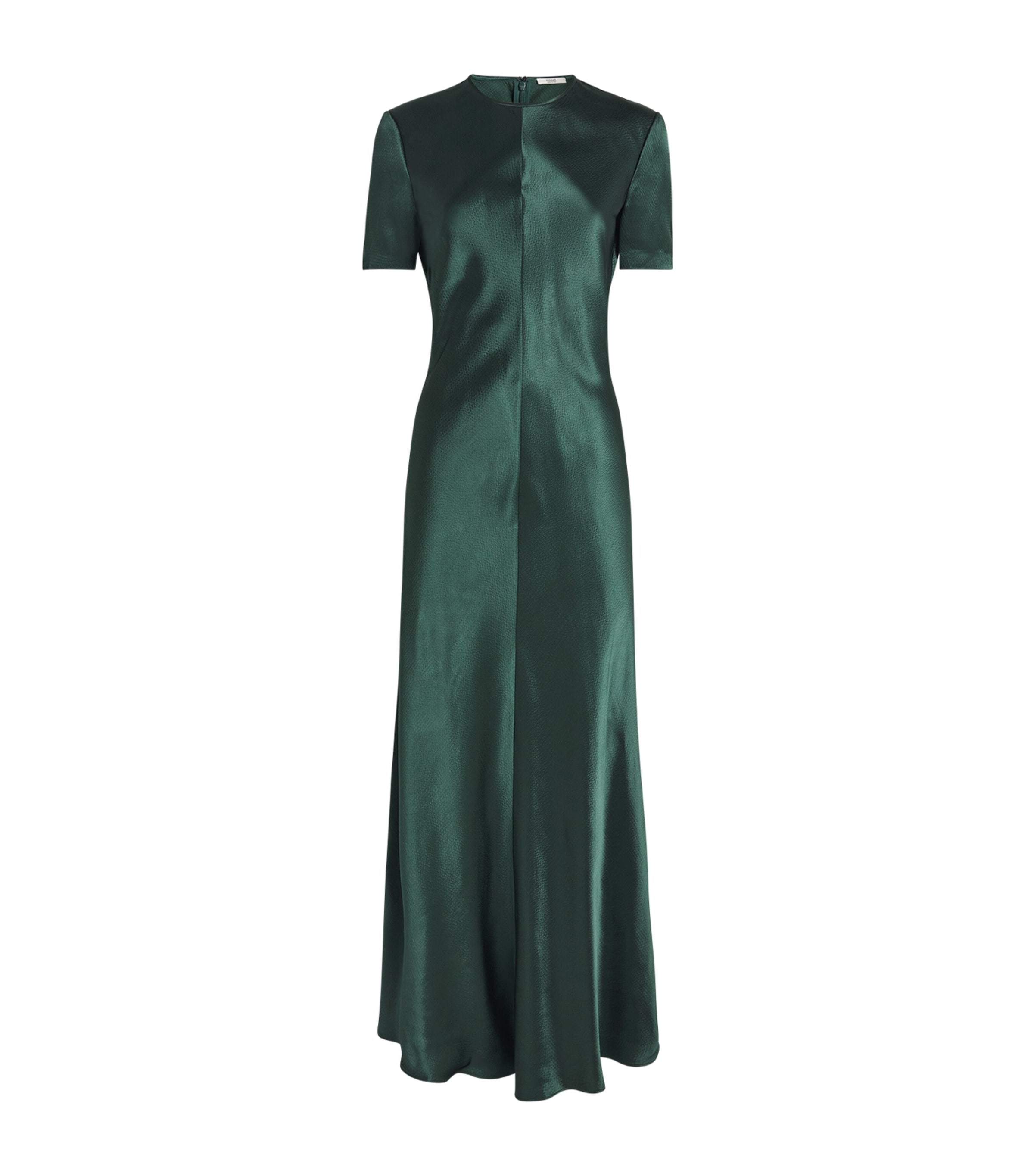 FFORME Womens Satin Akriti Maxi Dress Evergreen