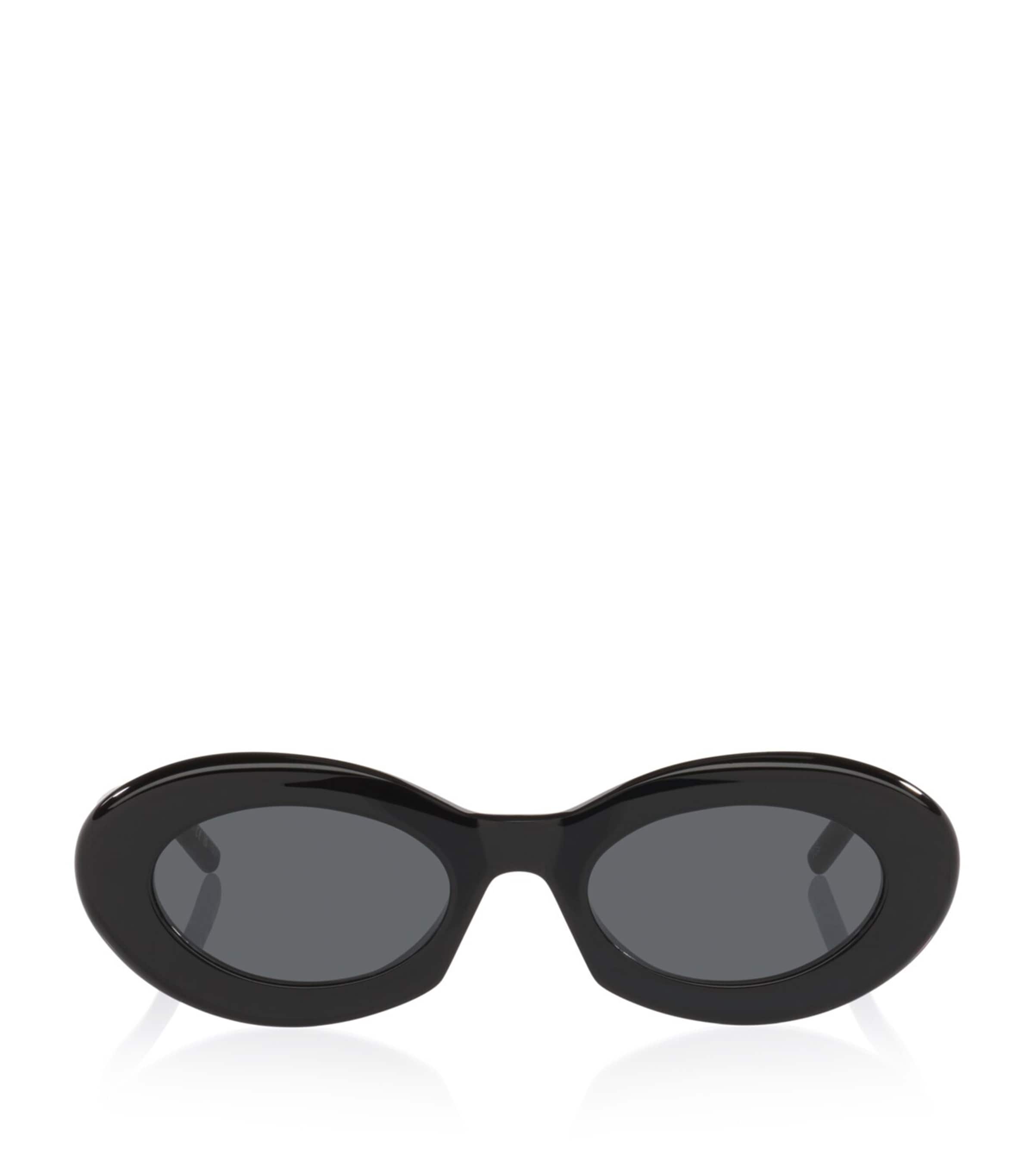 Saint Laurent SL 594 Oval Sunglasses Black