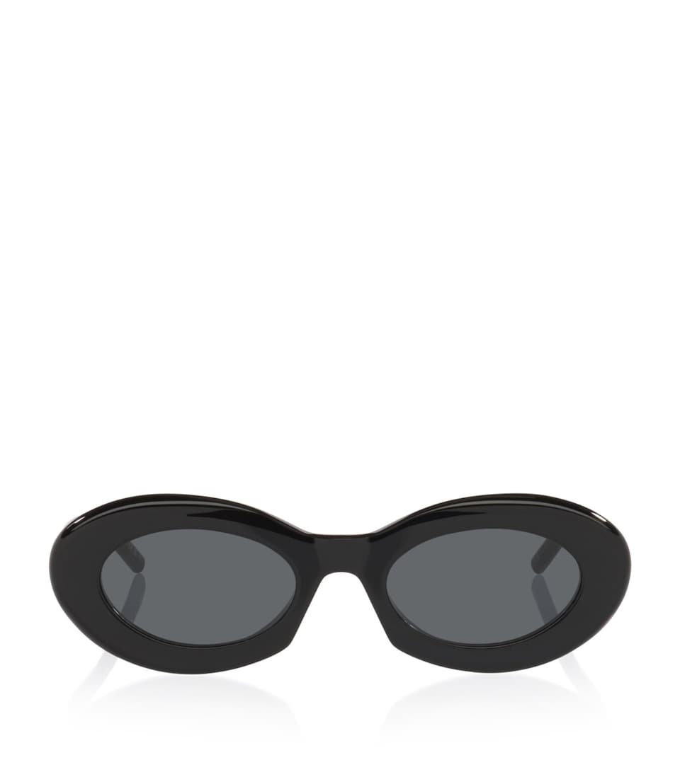 Saint Laurent SL 594 Oval Sunglasses Black
