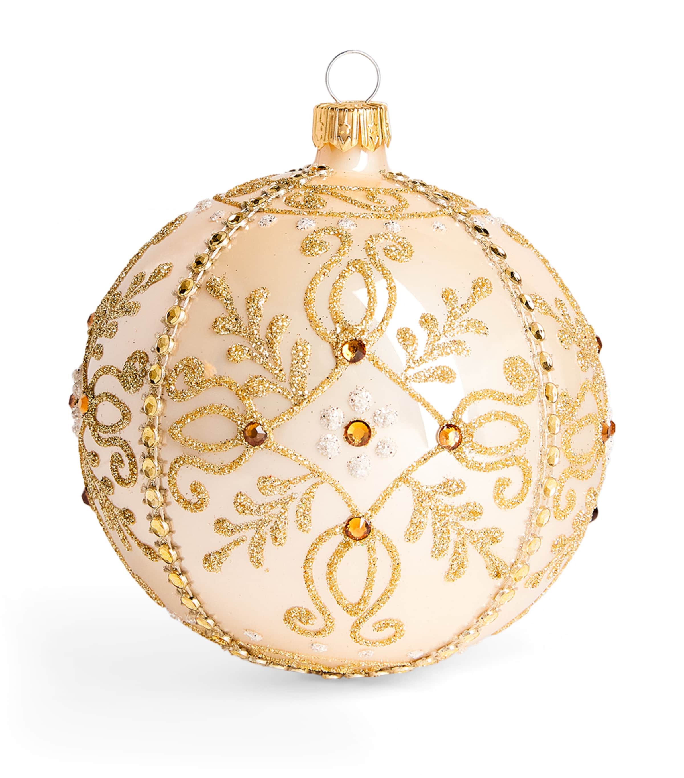 Harrods Crystal-Embellished Bauble Champagne