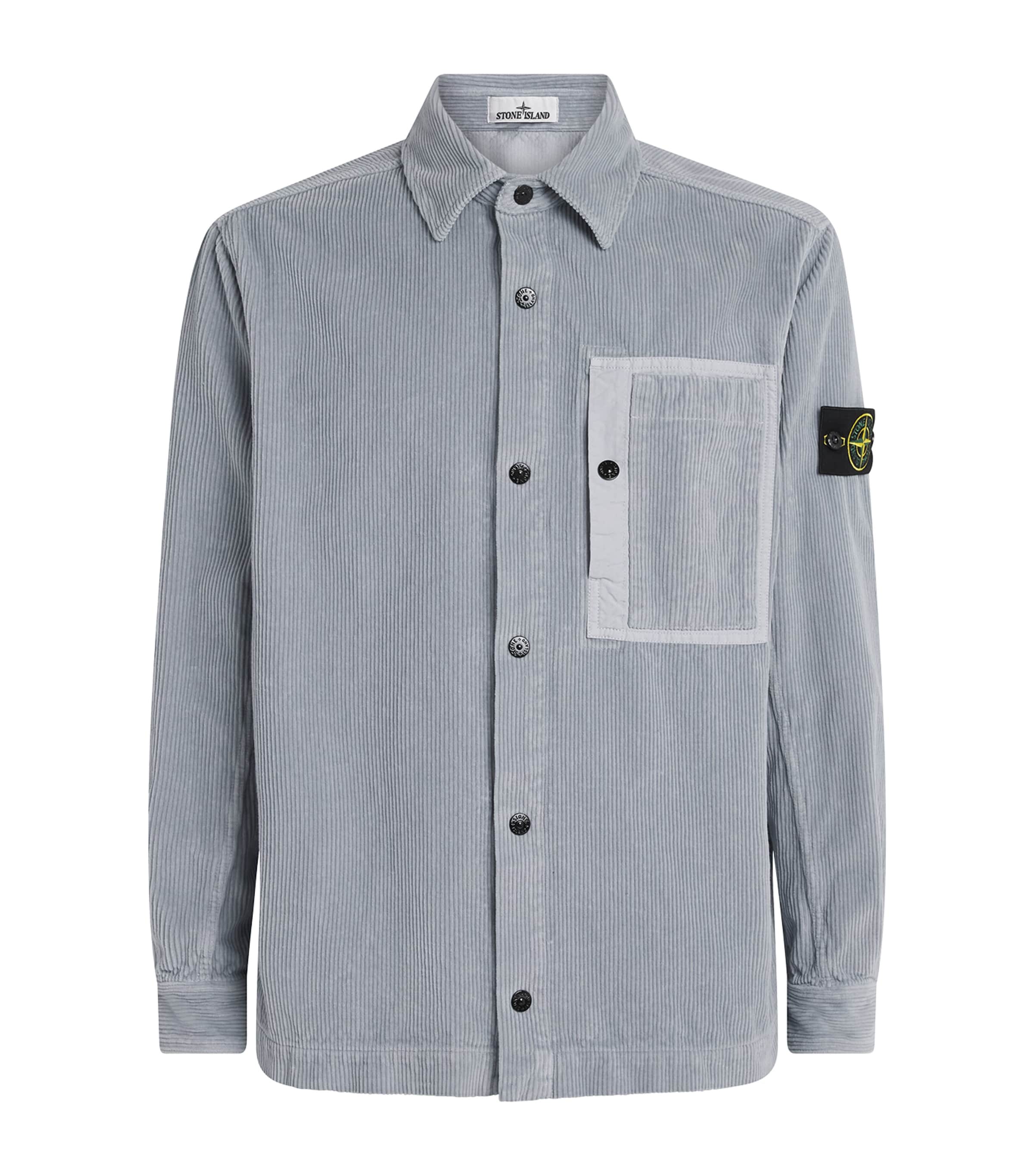 Stone Island Mens Organic Corduroy Overshirt