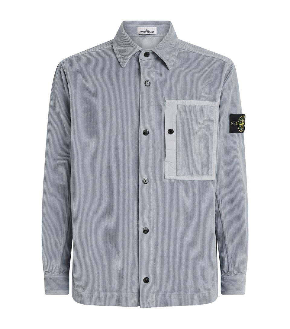 Stone Island Mens Organic Corduroy Overshirt