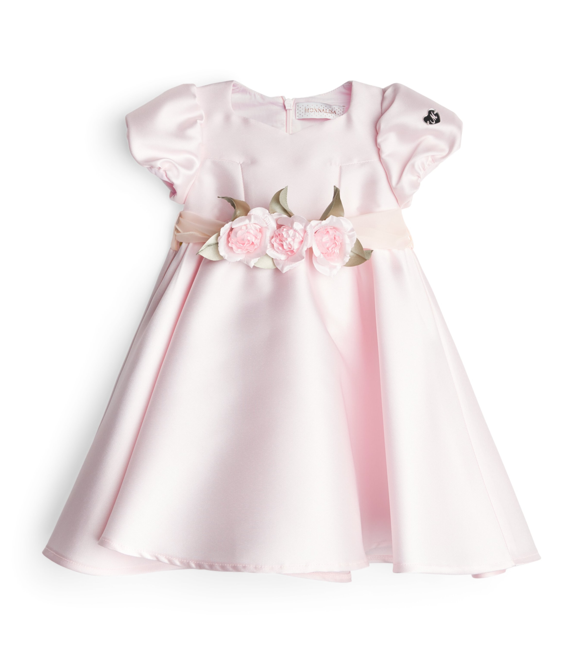 Monnalisa Floral-Embellished Dress (9 Months-3 Years) Antique Pink