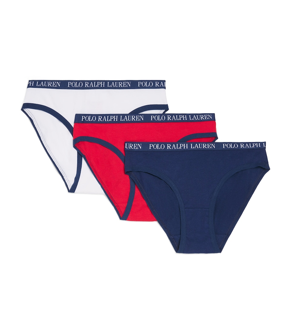 Ralph Lauren Kids Set of 3 Briefs (6-14 Years) Newport Navy