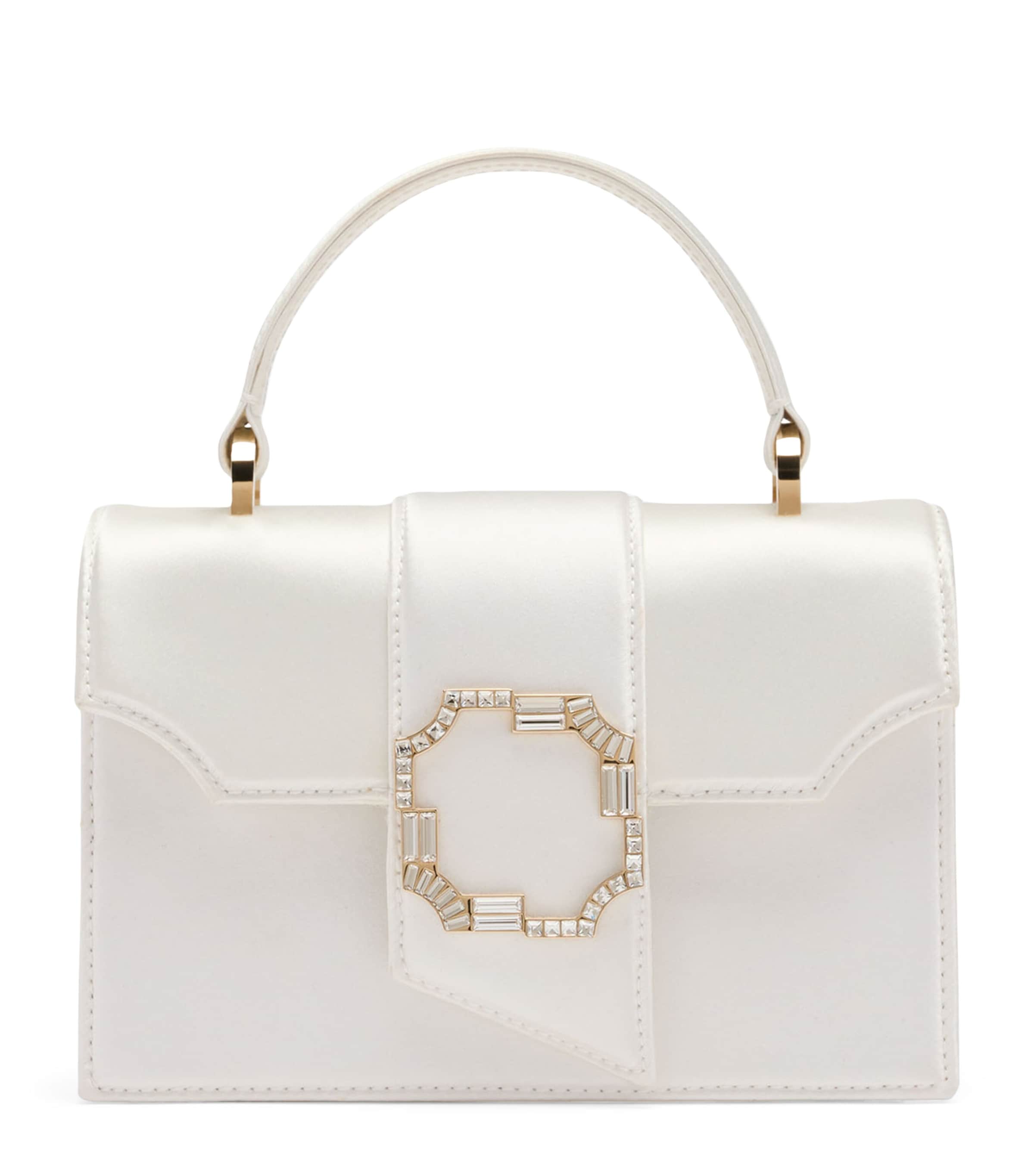 Mini Satin Audrey Top-Handle Bag