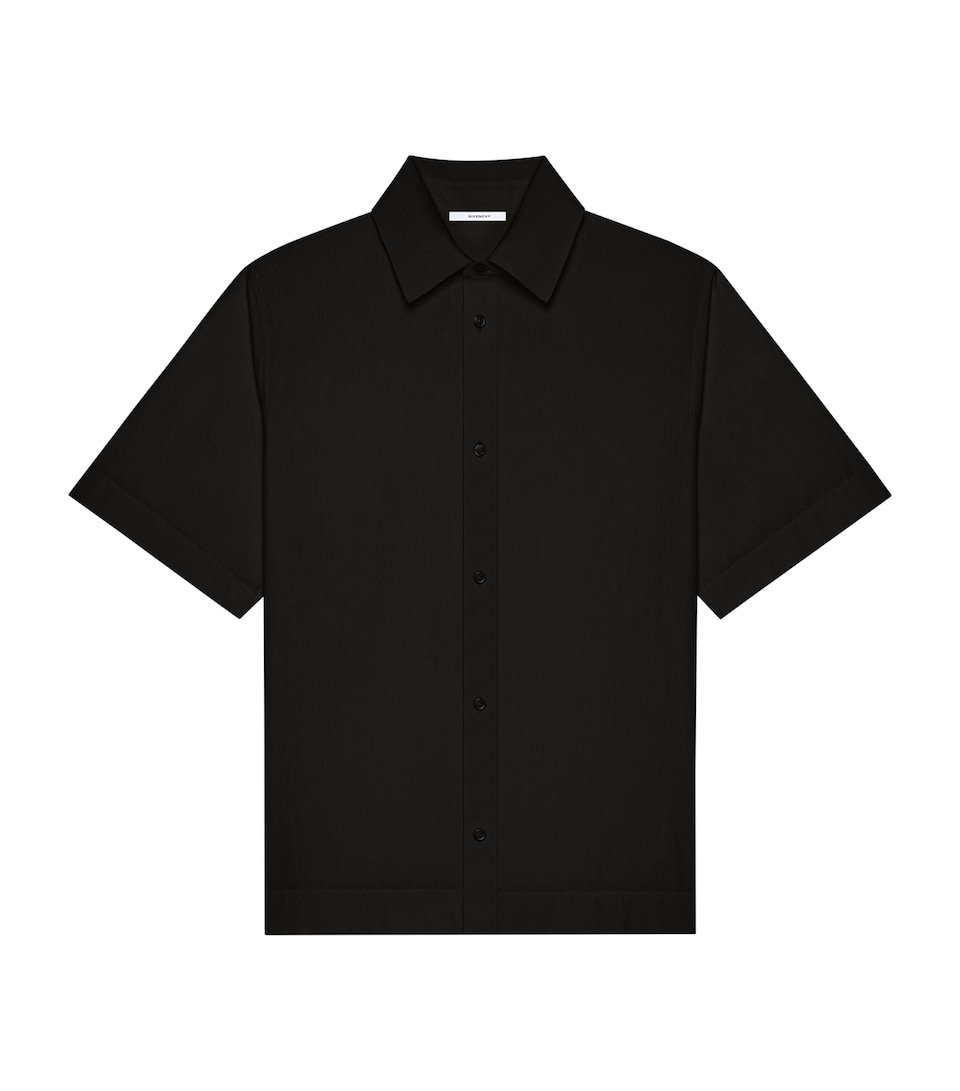 Givenchy Mens Cotton Short-Sleeve Shirt Black