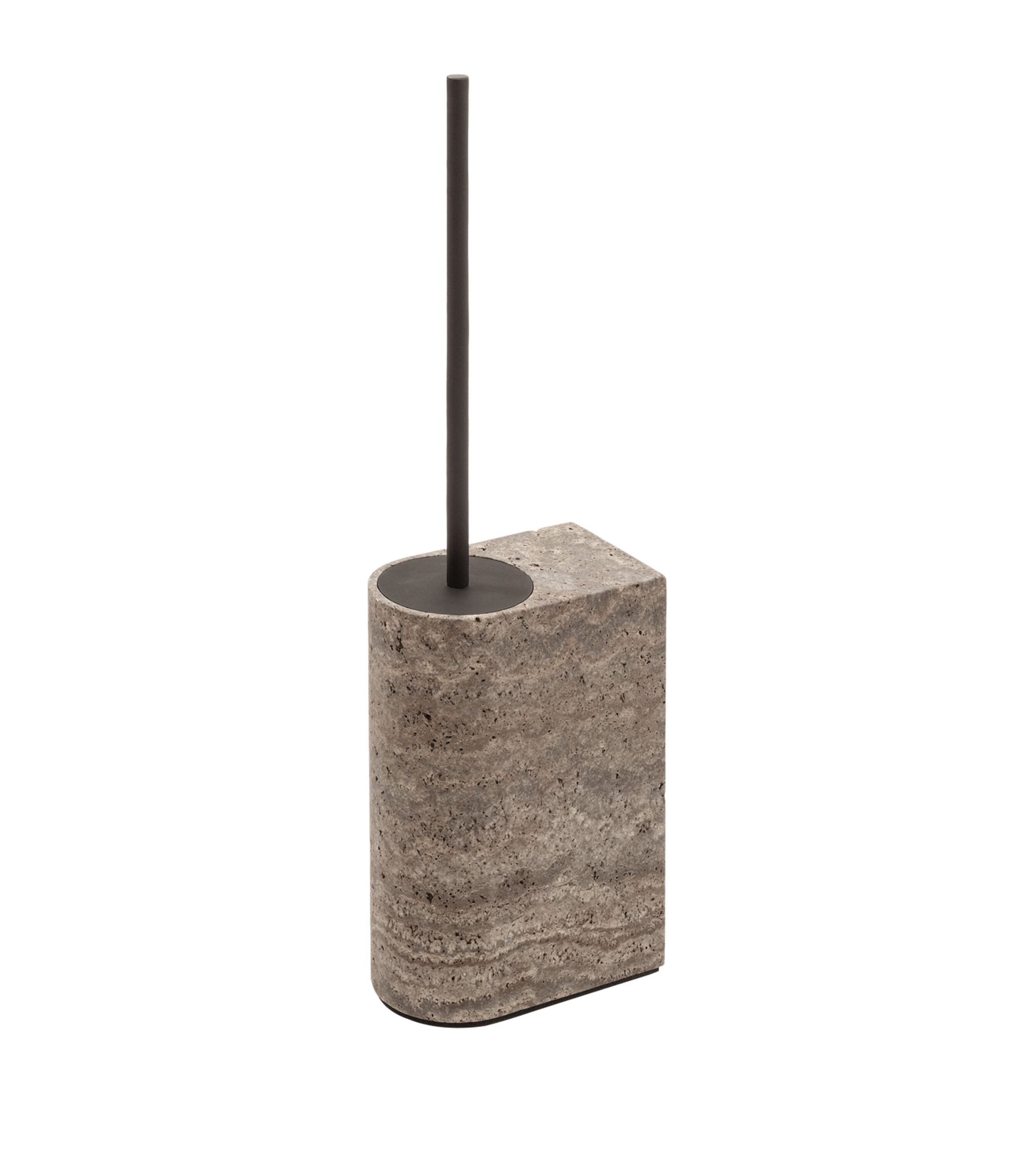 Giobagnara Marble-Effect Nobble Toilet Brush Travotino Titanium