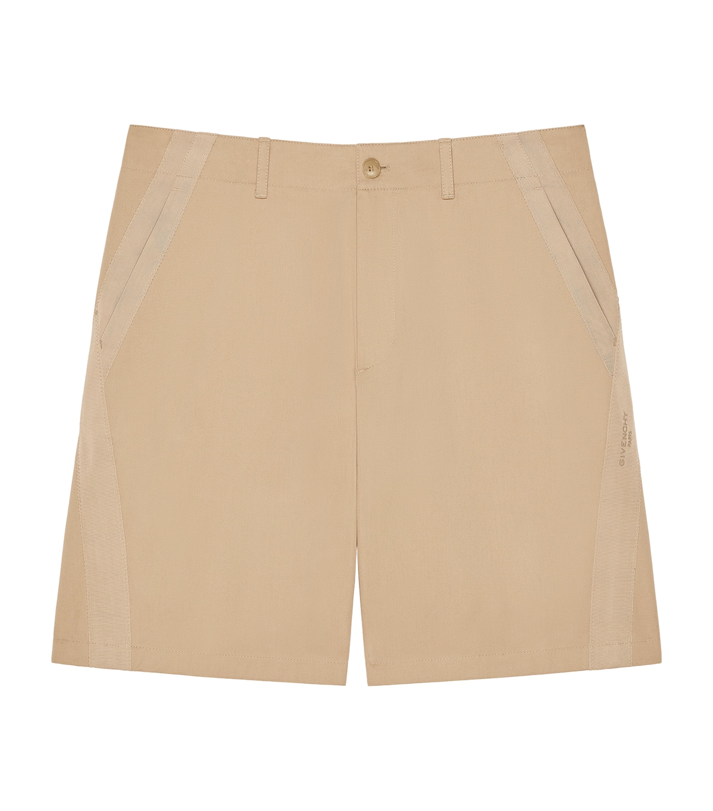 Givenchy Mens Cotton Grosgrain-Trim Shorts