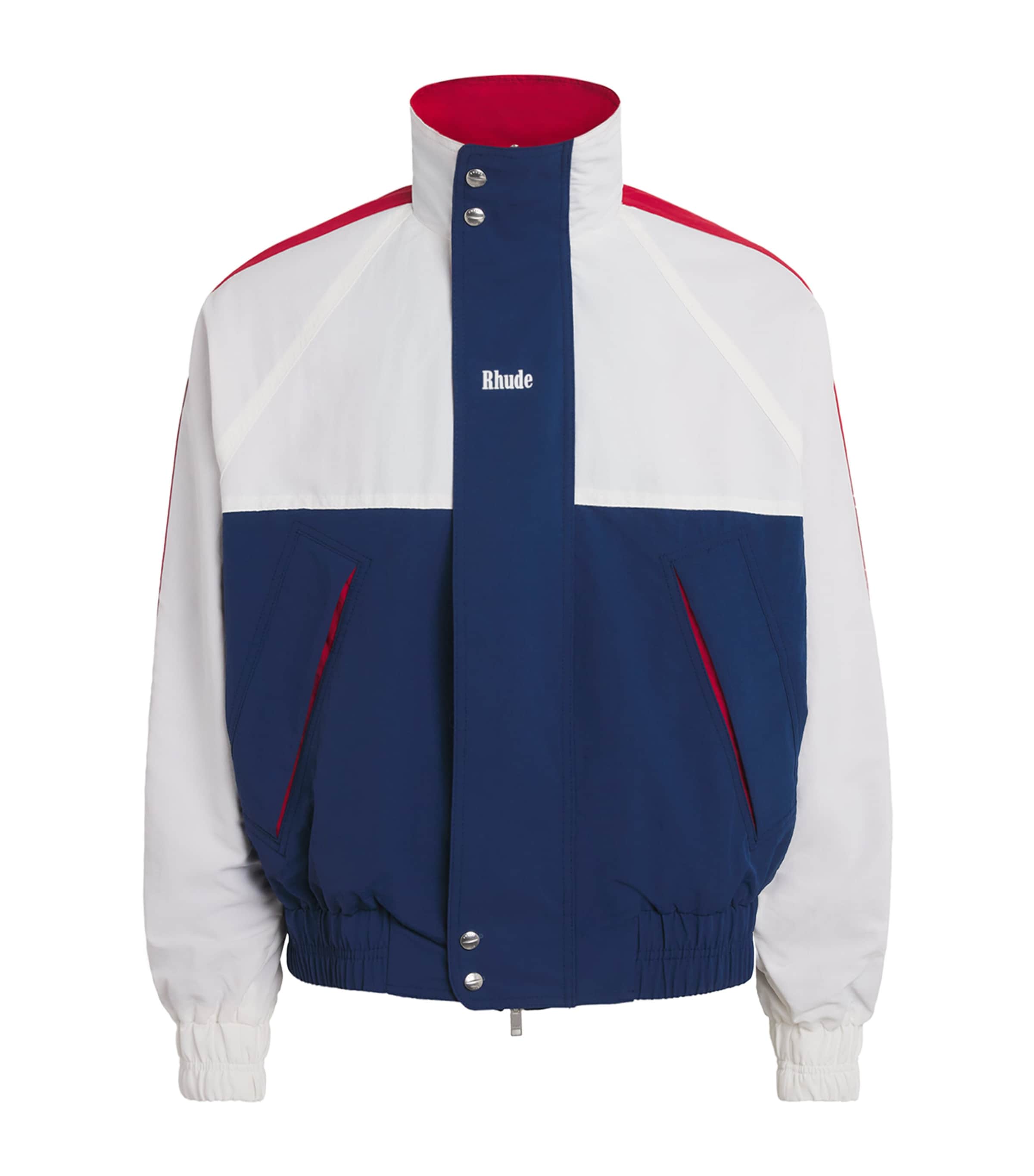 Rhude Mens Dakar Off-Road Track Jacket Cream/navy/red