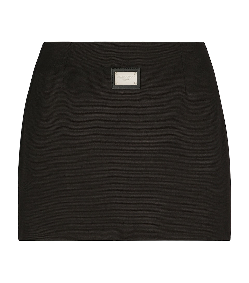 Logo-Plaque Mini Skirt