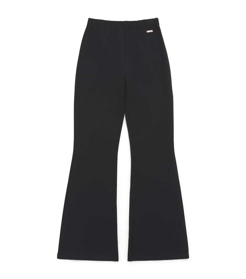 Monnalisa Logo Flared Leggings (14 Years) Nero