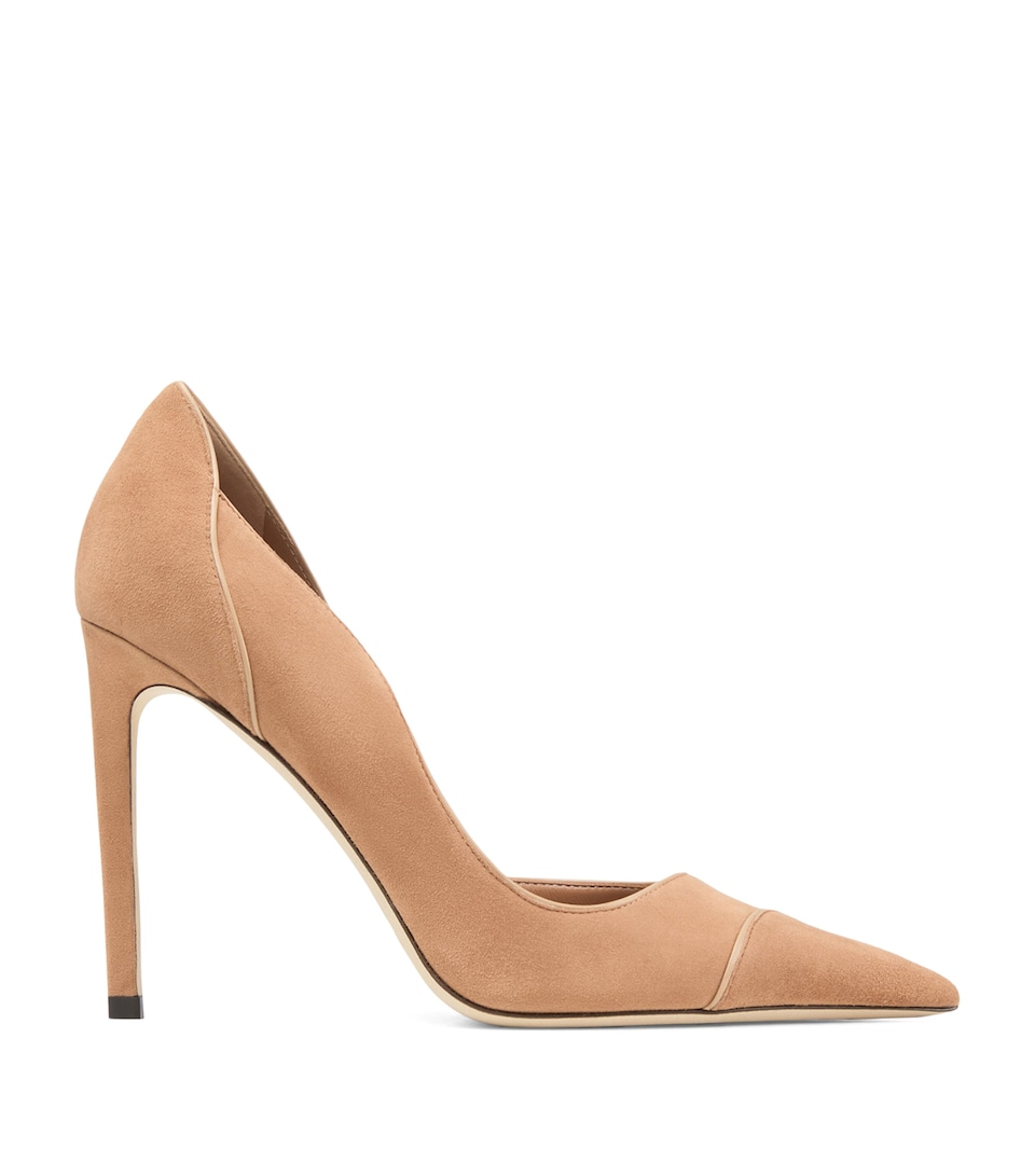 Jimmy Choo Brigitte 100 Suede Pumps Toffee/chai