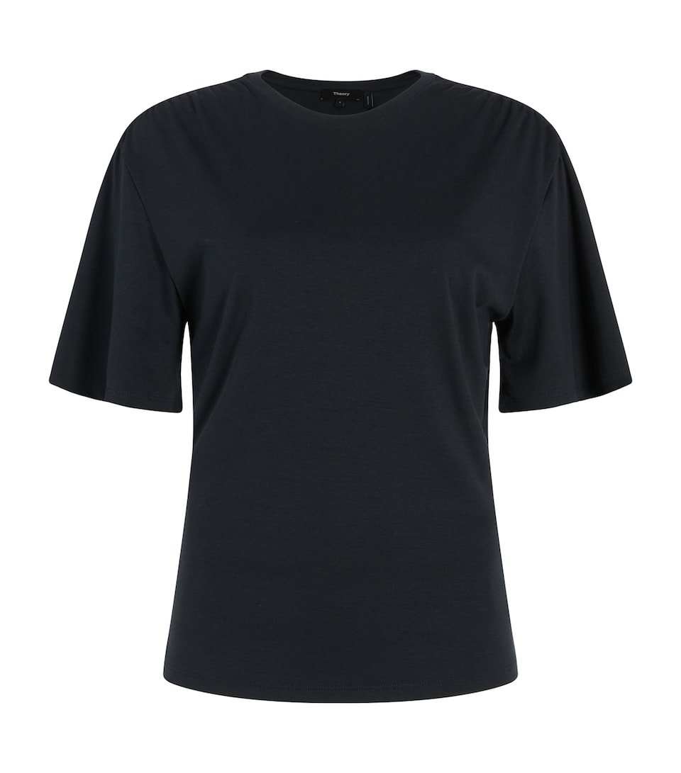 Gathered-Shoulder T-Shirt