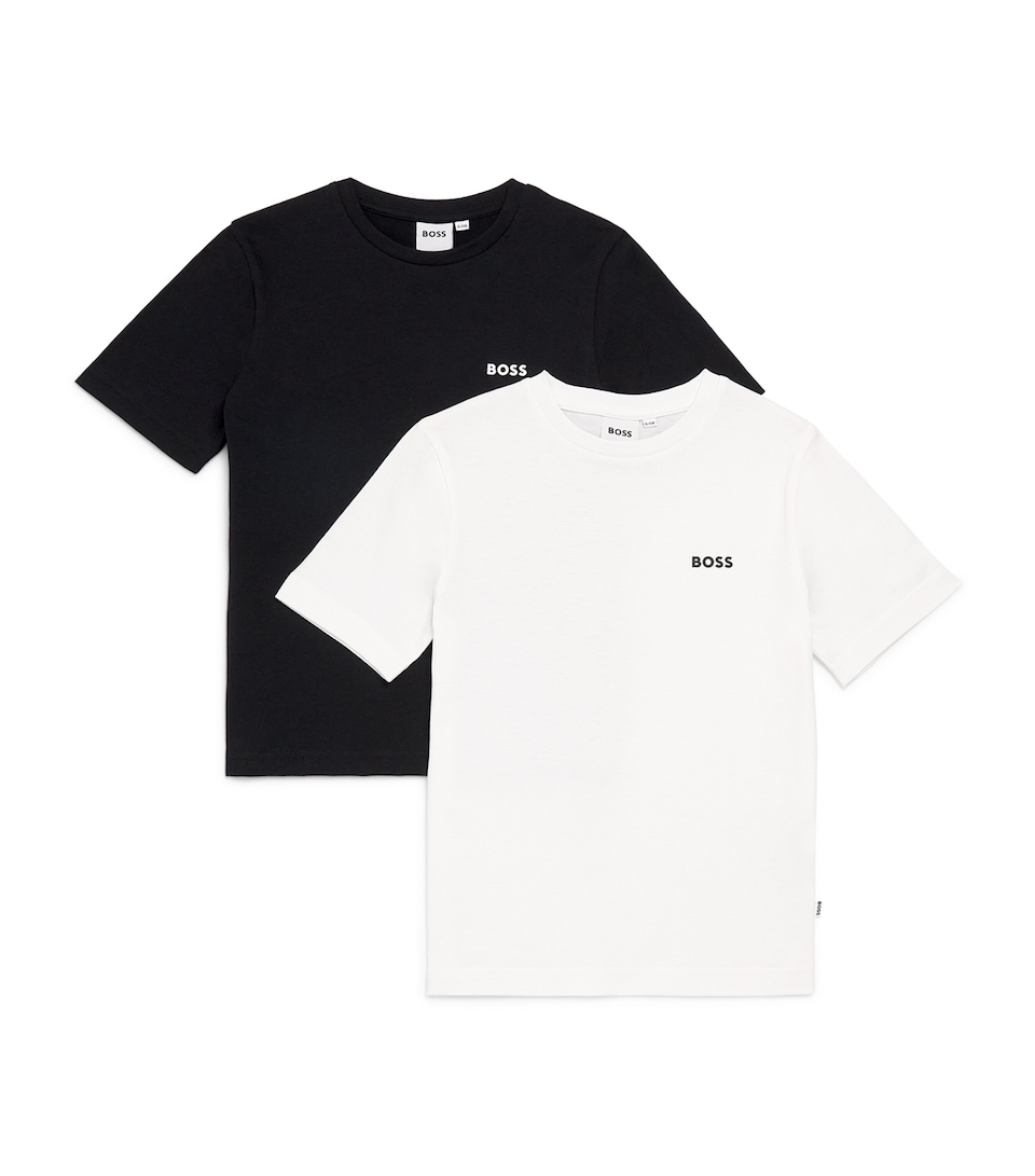 BOSS Kidswear Pack of 2 Logo T-Shirts (4-16 Years) Black White
