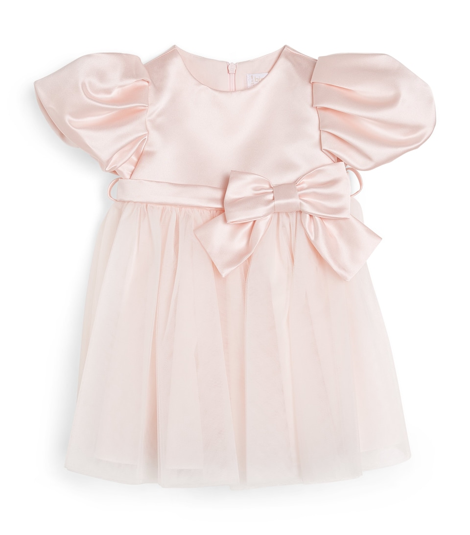 Bimbalo Tulle Ruffle-Sleeve Dress (1-24 Months) Pink