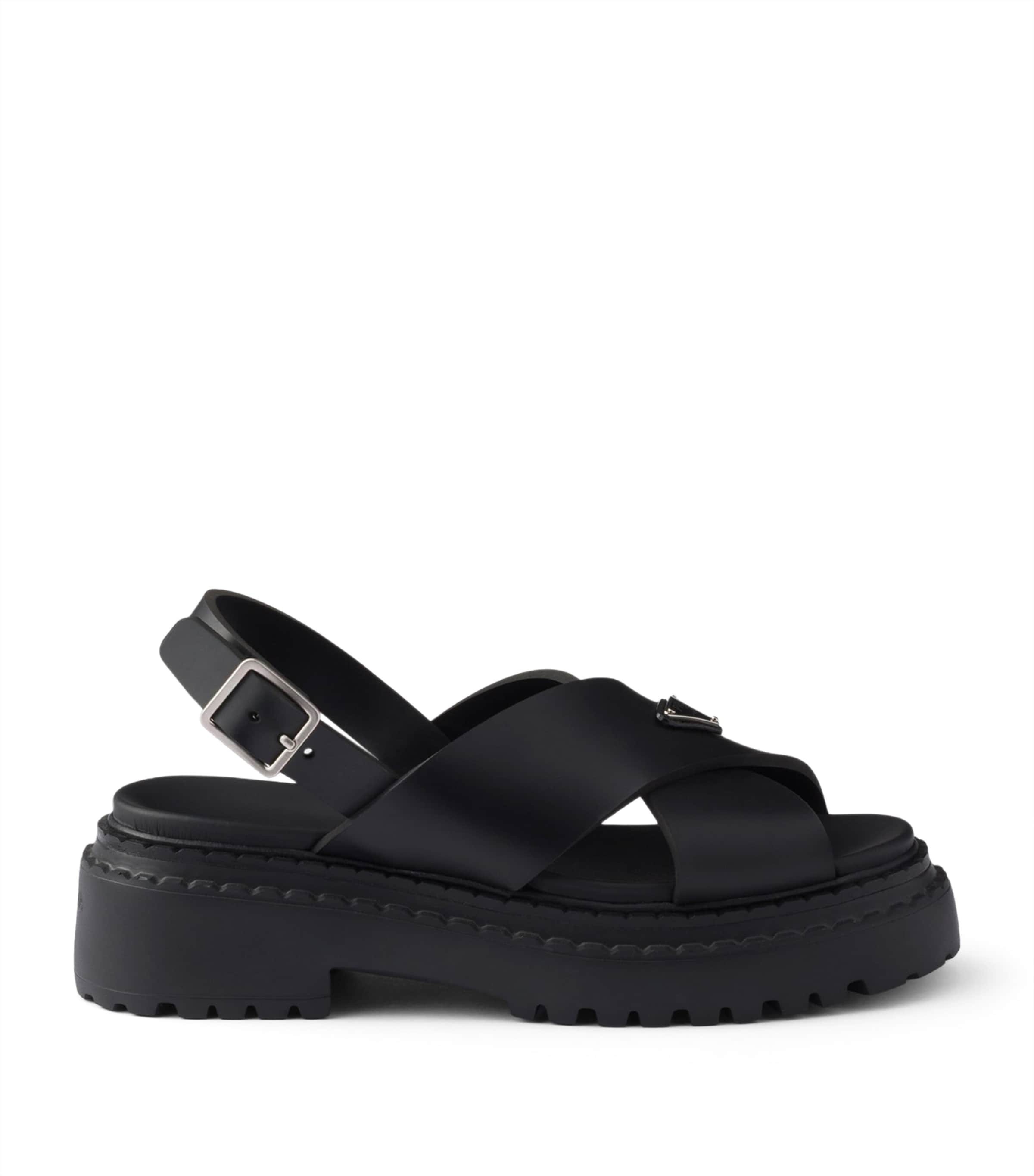 サンダル・ミュール alexander mcqueen 'Parachute' sandals (817620WIACT 1064) McQueen Leather Parachute Sandals | Harrods UK