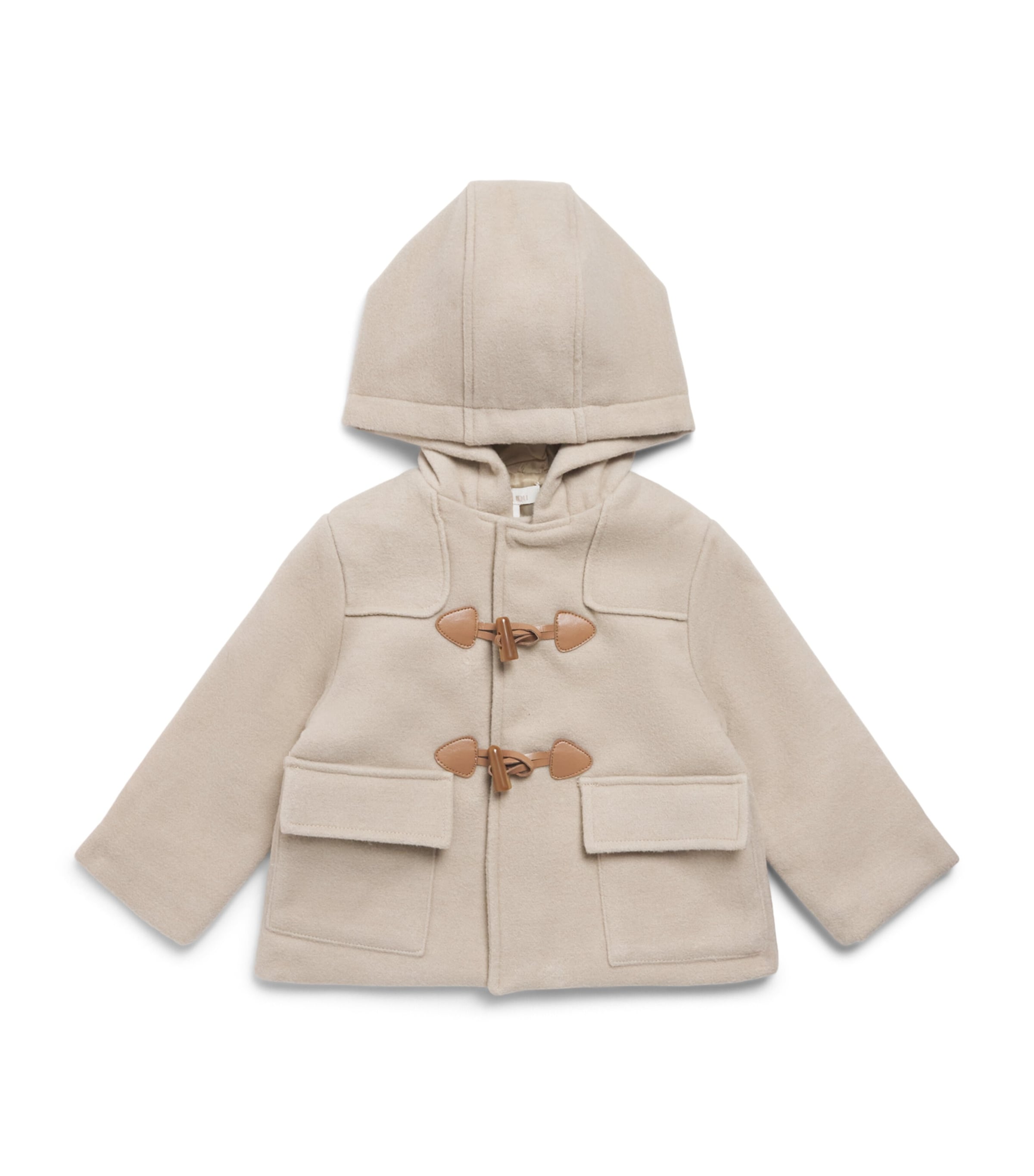 Patachou Hooded Toggle Coat (6 Months-3 Years) Beige