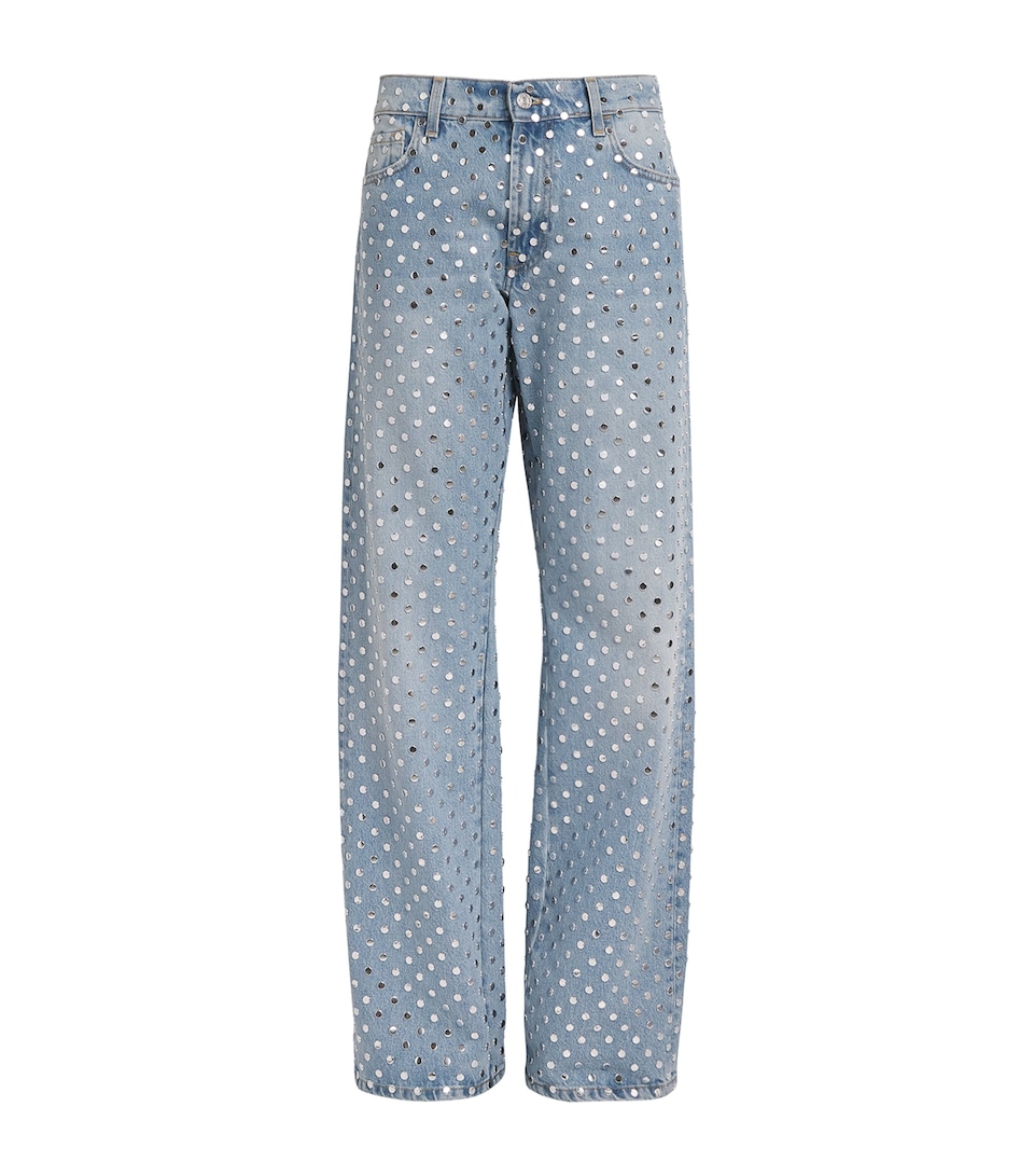 Studded Straight Jeans