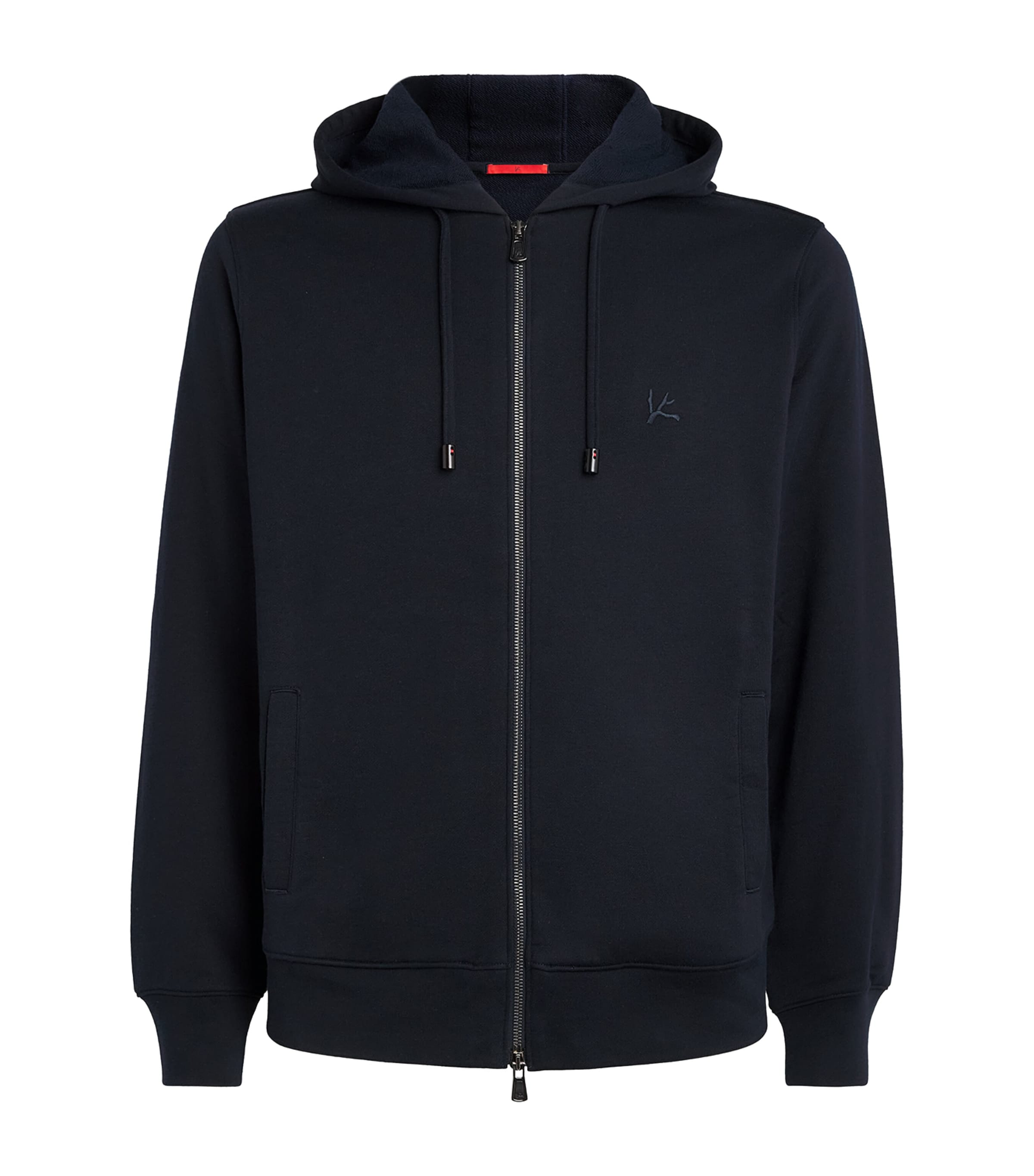 Isaia Mens Logo Zip-Up Hoodie