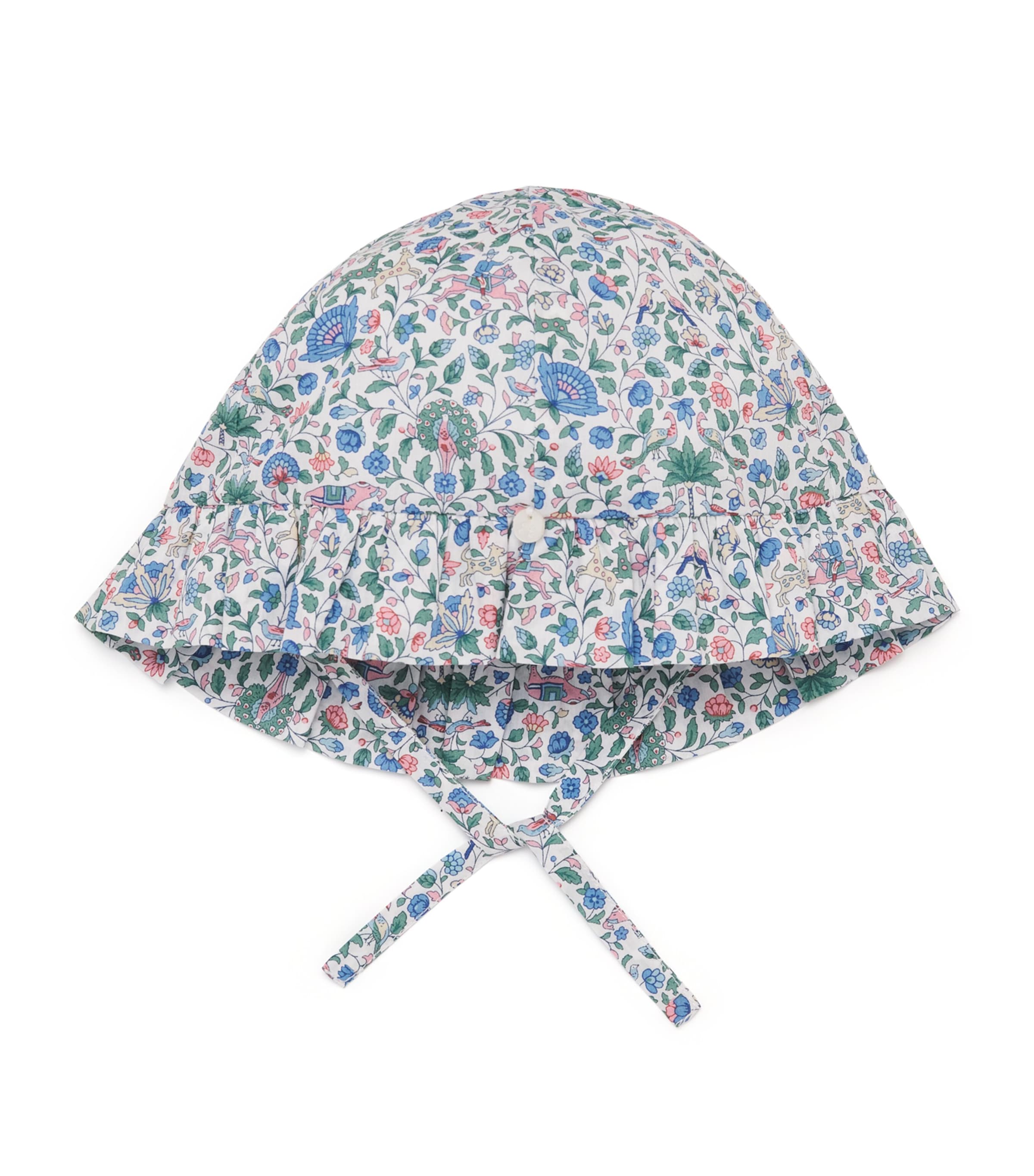 Cotton Liberty Print Floral Bonnet