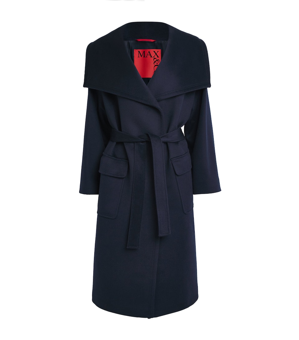 Wool-Cashmere Wrap Coat