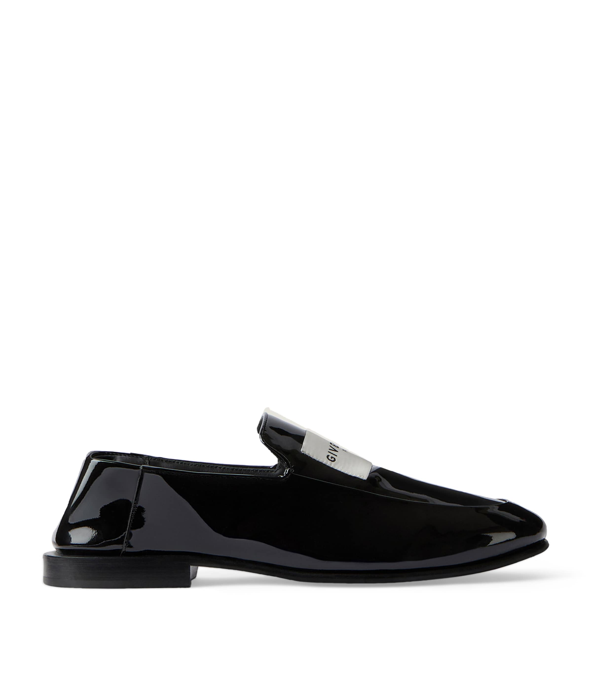 Patent Leather Label Loafers