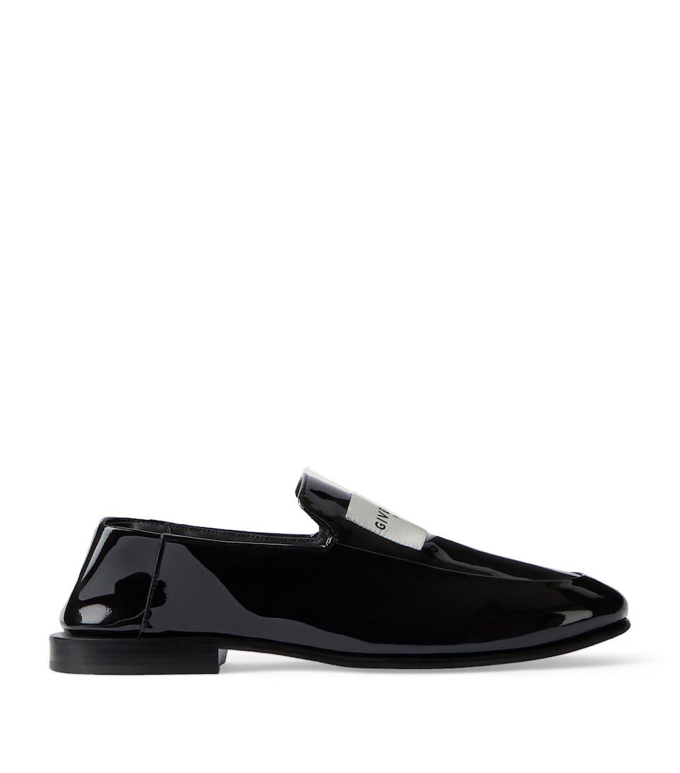Patent Leather Label Loafers