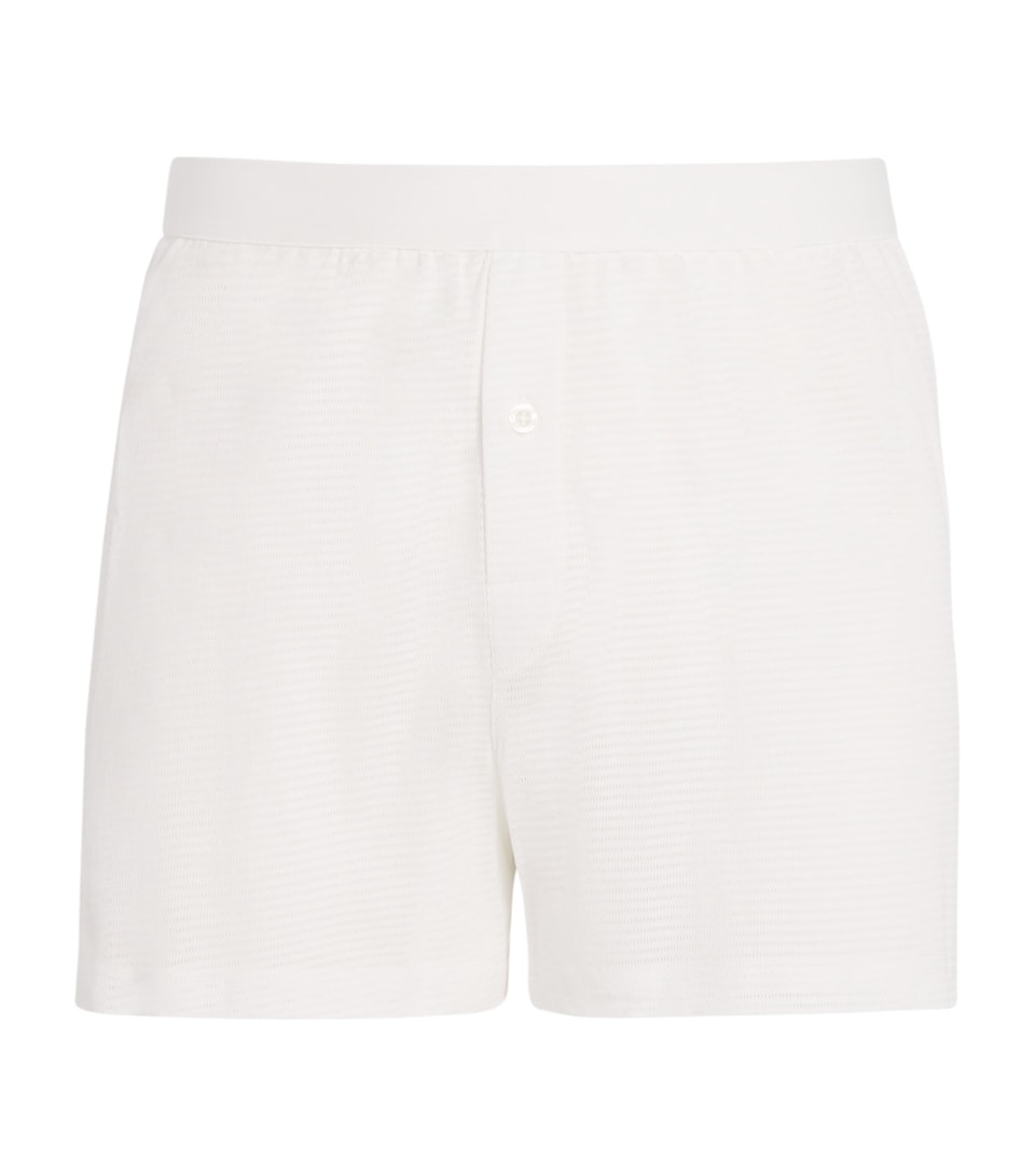Cotton Mesh Cellular Boxer Shorts