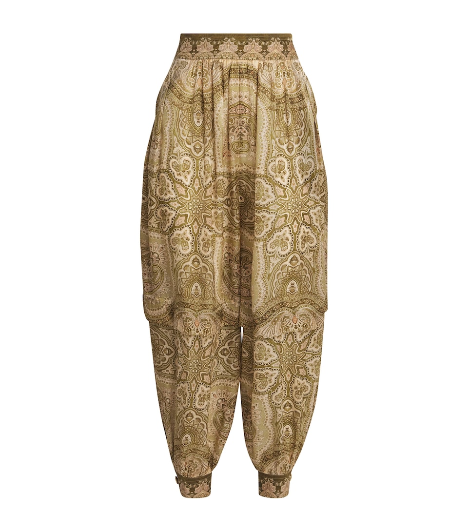 Silk Satin Luna Trousers