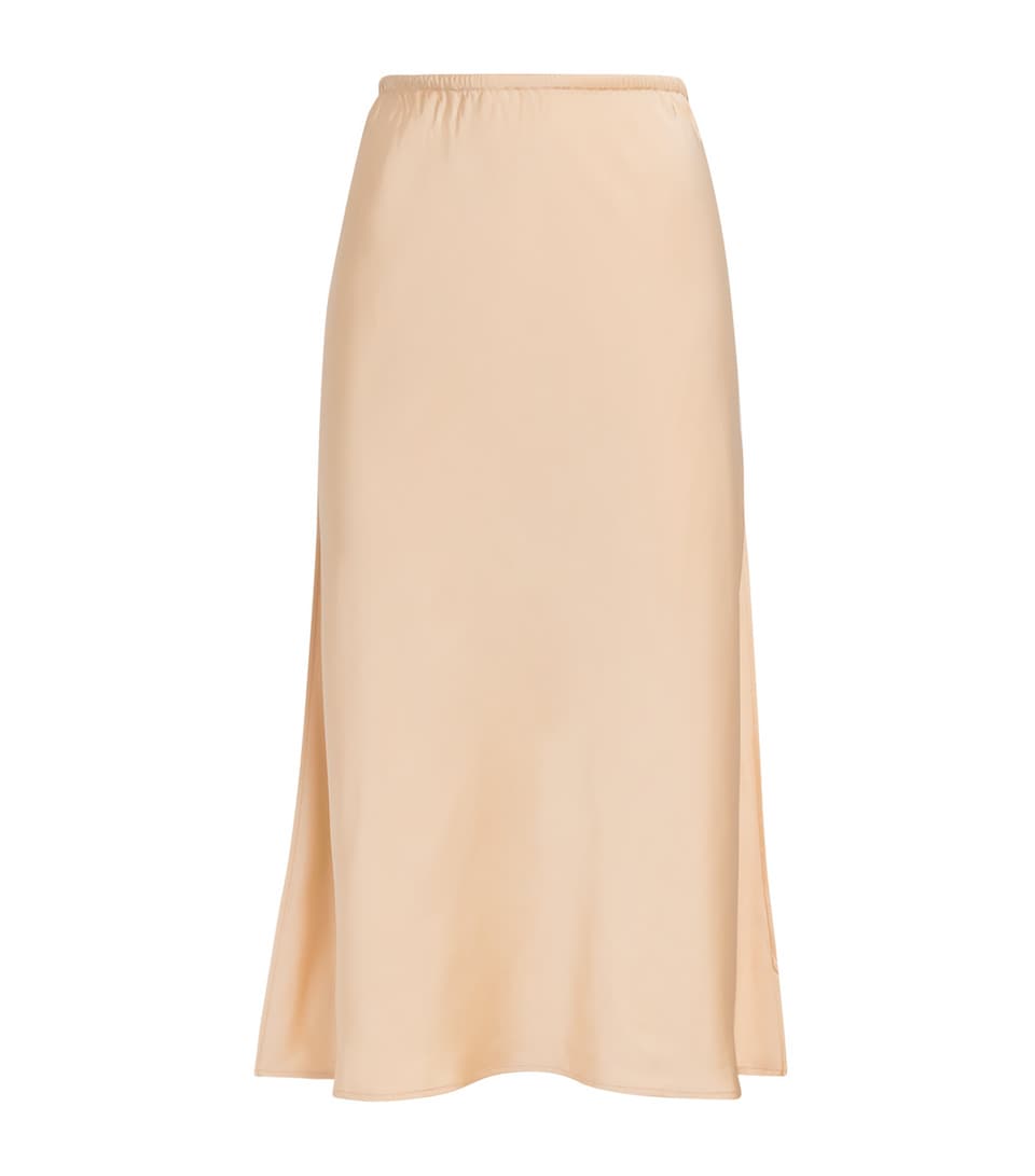 Satin Midi Skirt