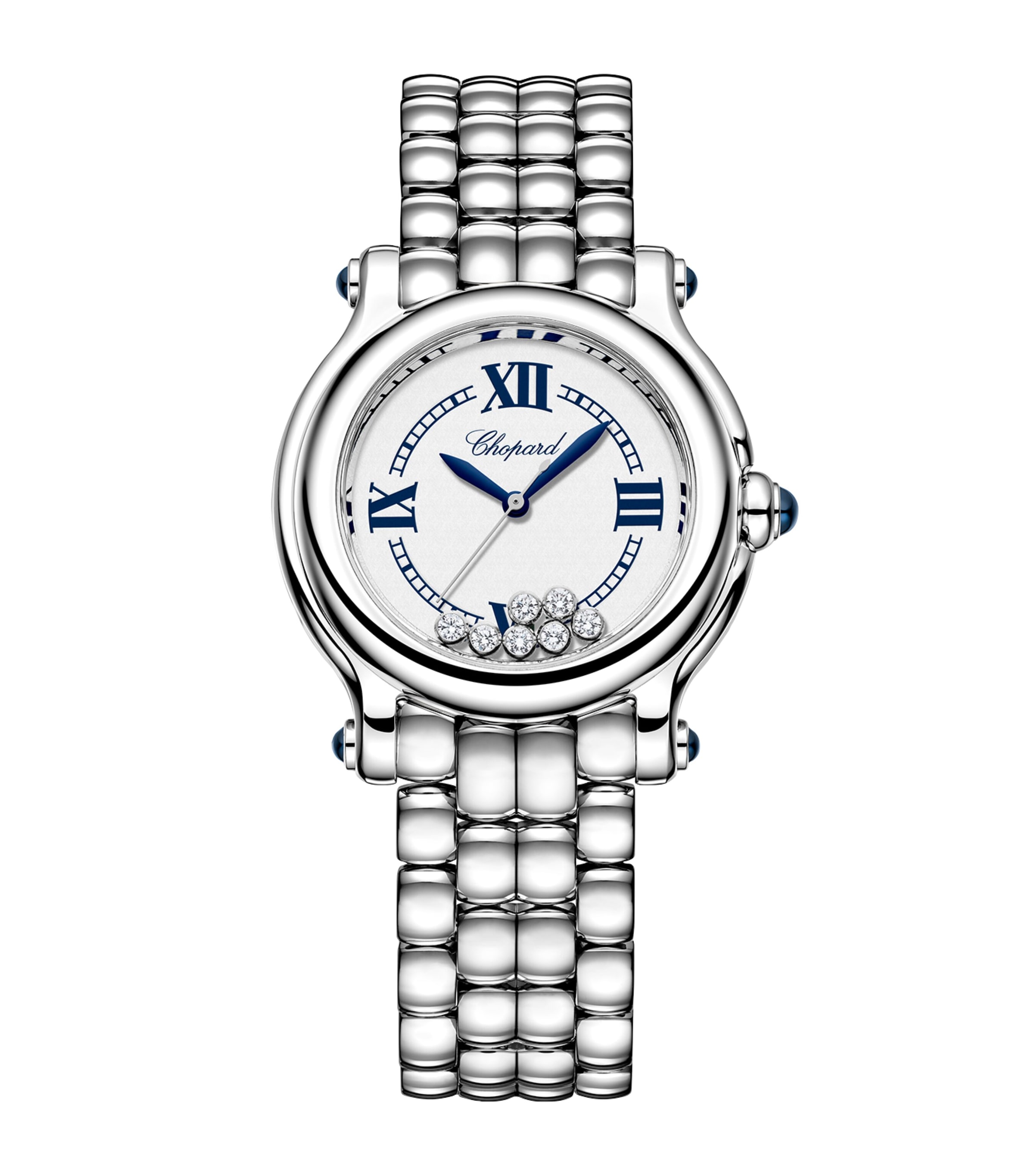 Chopard Stainless Steel and Diamond Happy Sport Watch 33mm Stainless Steel