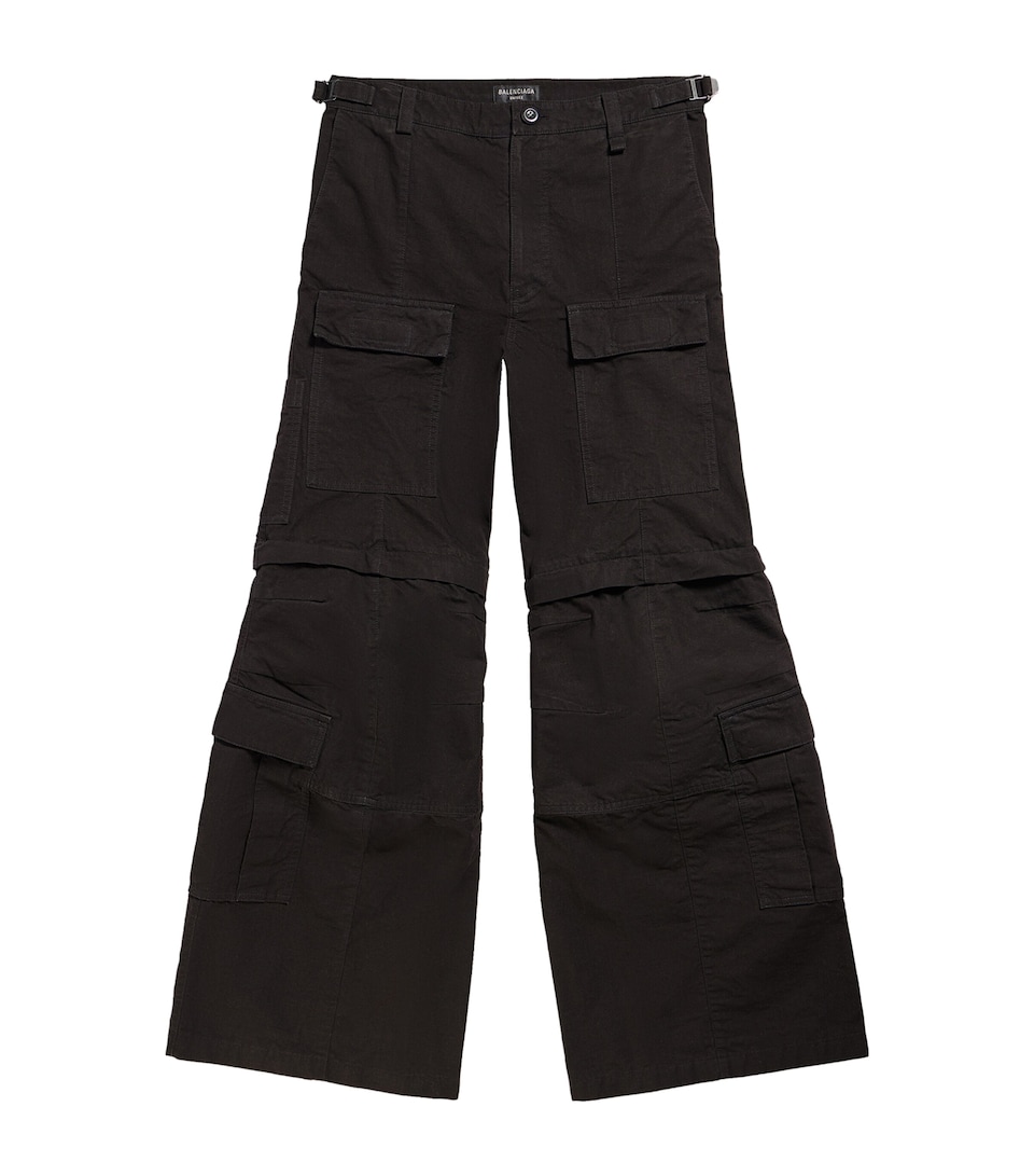 Flared Cargo Trousers
