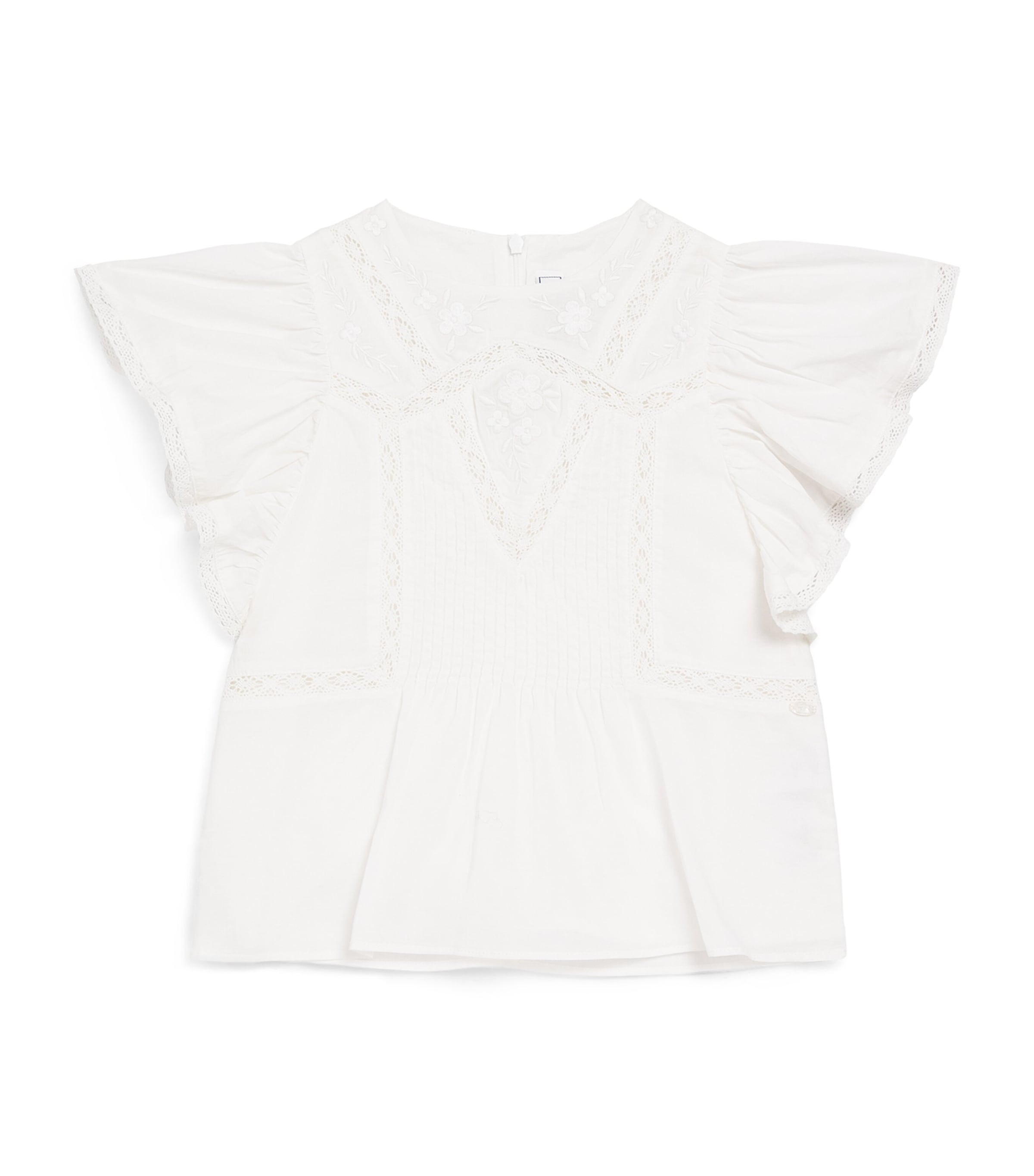 Cotton Lace-Trim Blouse (2-12 Years)